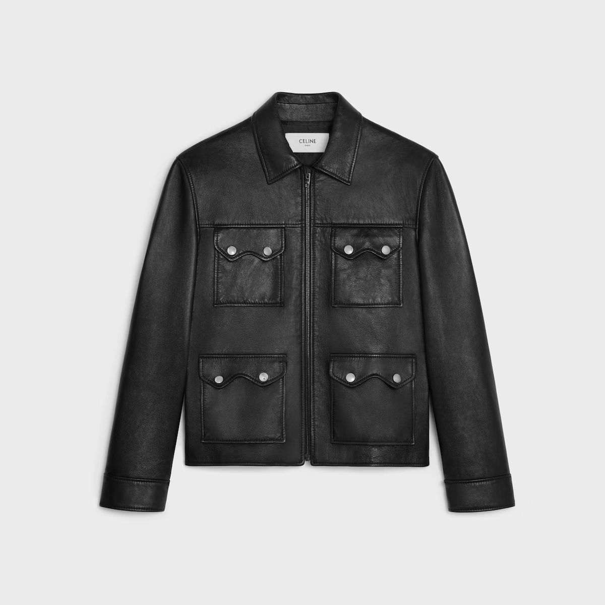 Celine Celine Leather Jacket in Medium Size US M / EU 48-50 / 2 - 1 Thumbnail
