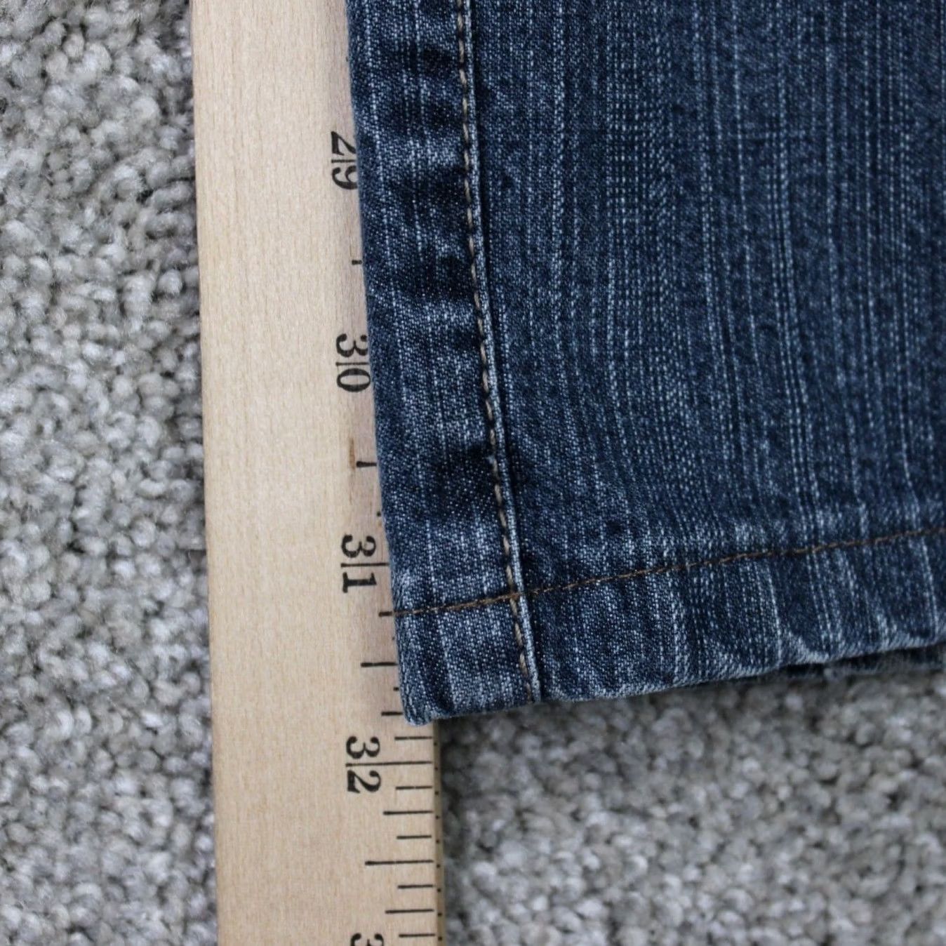 Vintage Alberto Mens 36x32 Blue Cotton Stretch 5-Pocket Straight Jeans Size US 36 / EU 52 - 4 Thumbnail