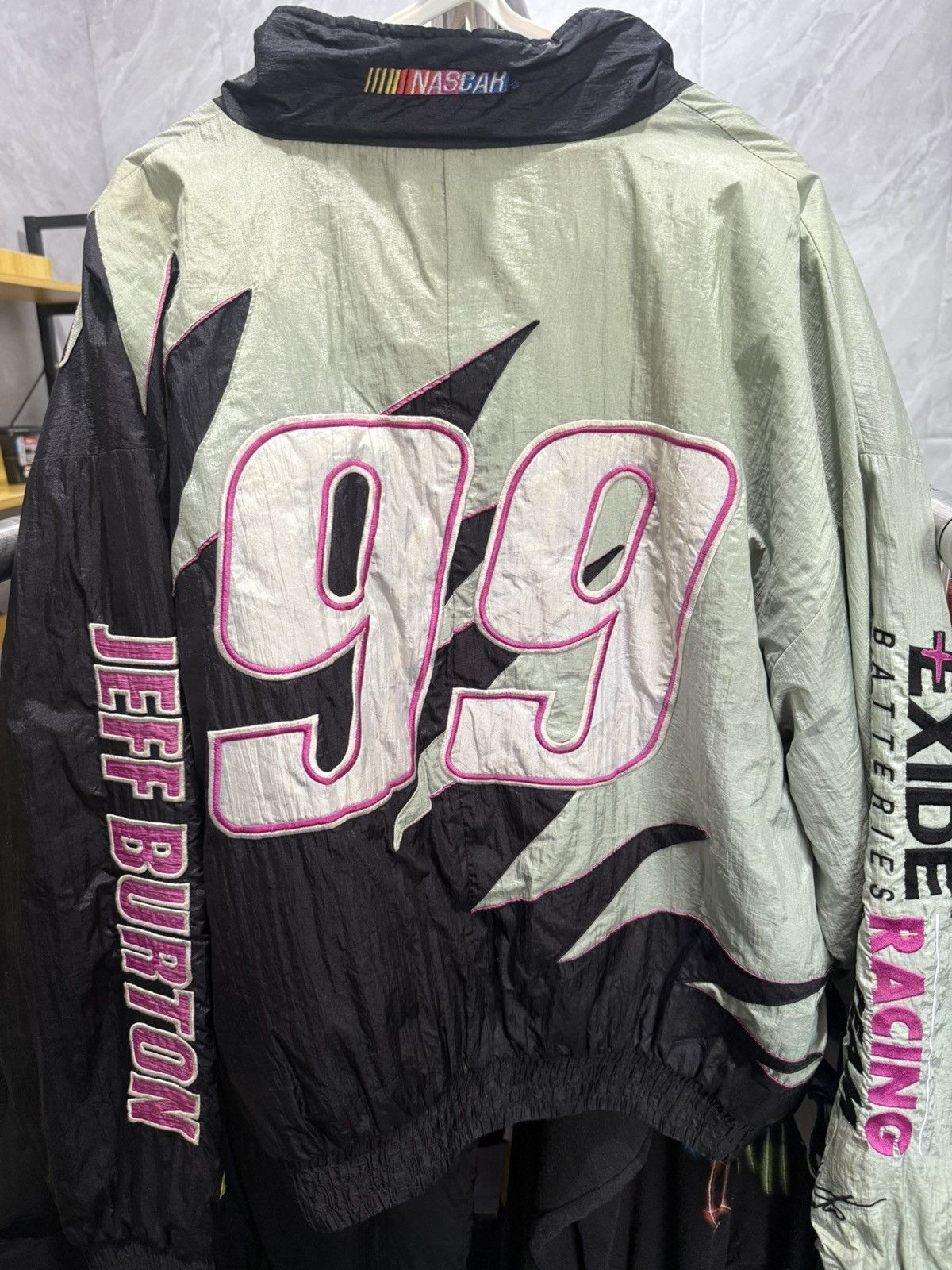 Other Vtg 90s Jeff Burton NASCAR Exide JACKET L Sharktooth Size US L / EU 52-54 / 3 - 5 Thumbnail