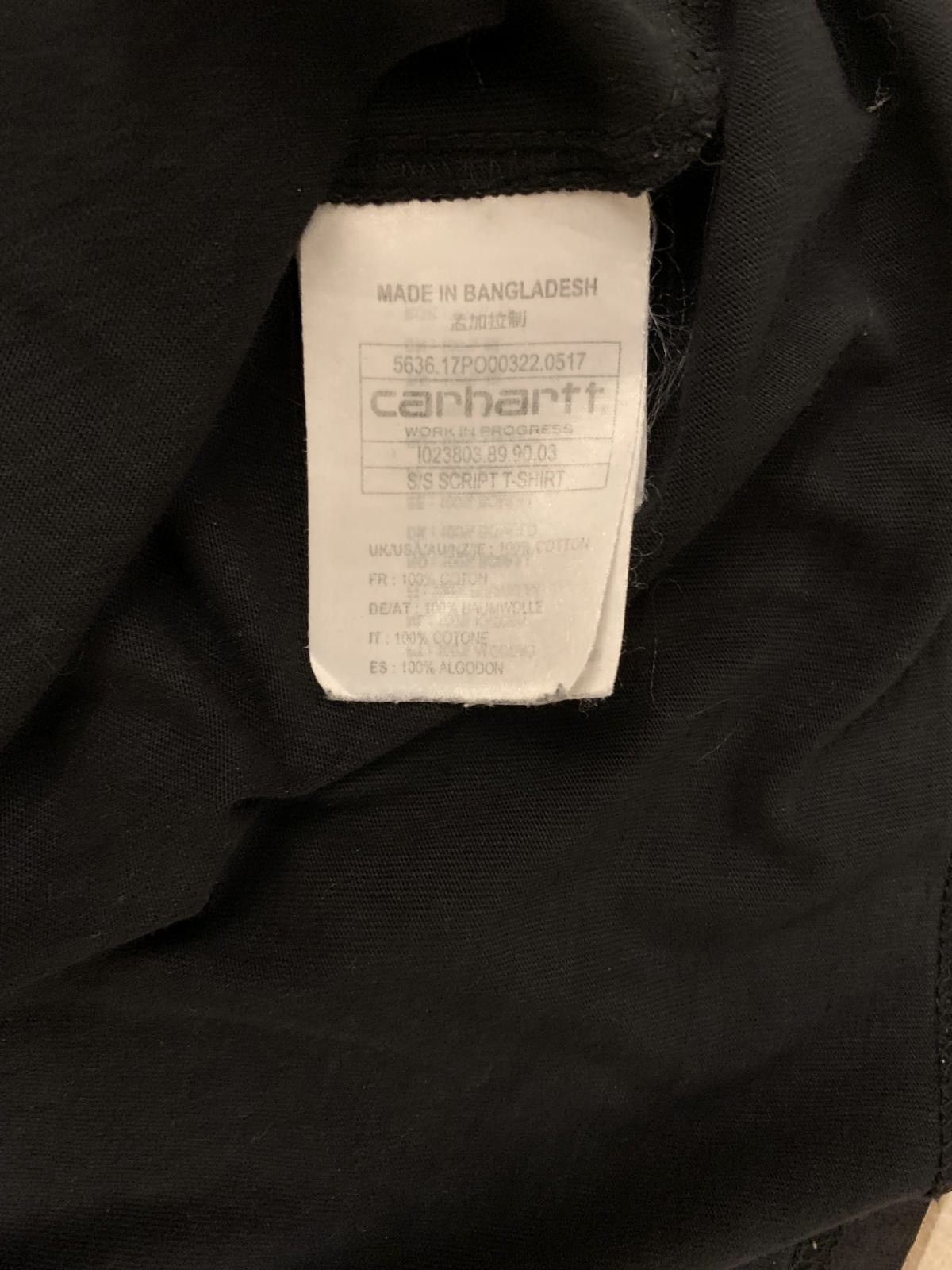 Carhartt Carhartt Black Print Logo T-Shirt Size US S / EU 44-46 / 1 - 4 Thumbnail