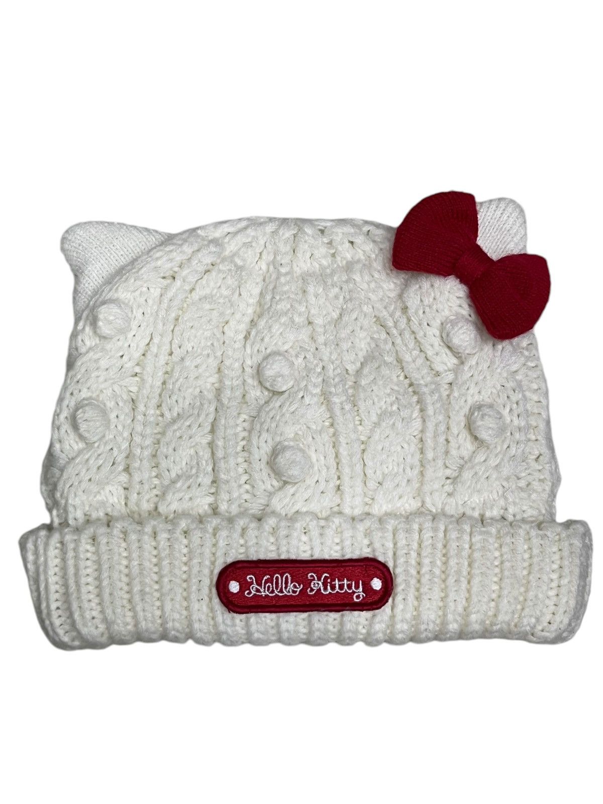Anime 🔥DOPE RARE💥HELLO KITTY Bold Knitted Horn Ear Beanie Size ONE SIZE - 4 Thumbnail