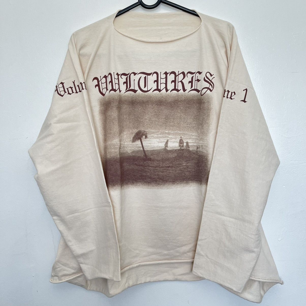 Yeezy Yeezy Vultures Long Sleeve Tee Beige Size US L / EU 52-54 / 3 - 1 Thumbnail