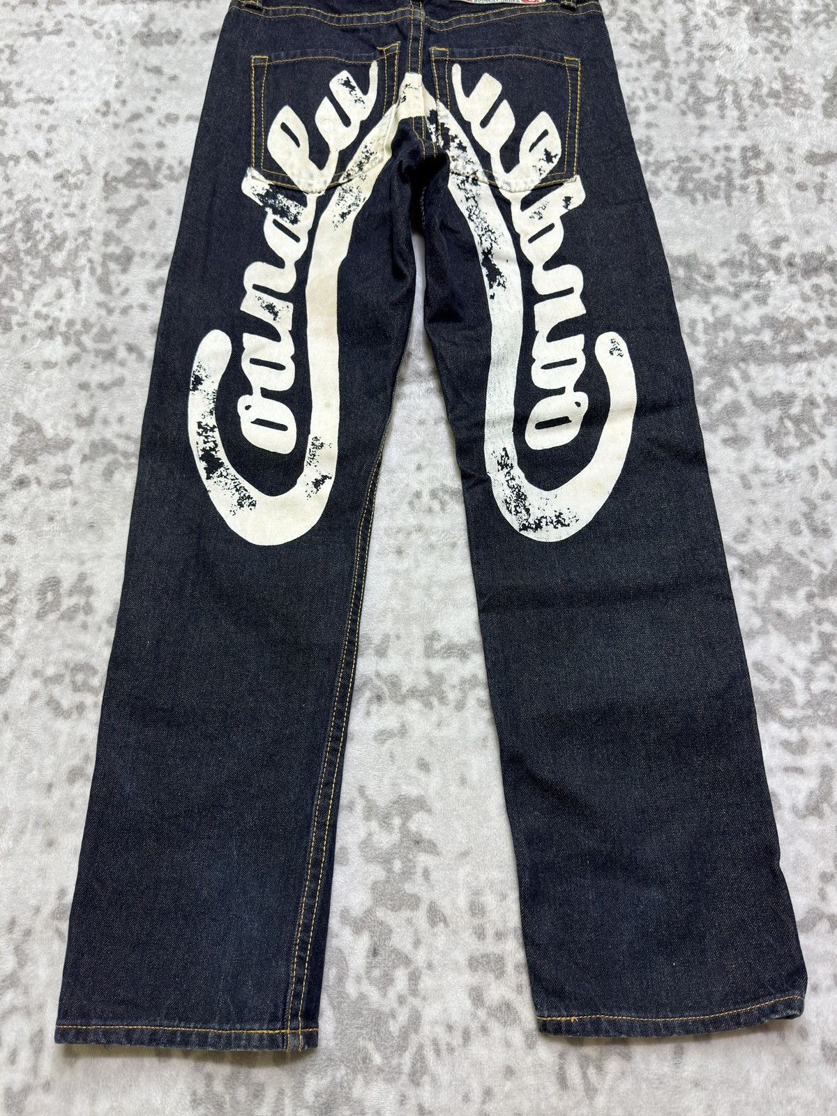 Hysteric Glamour Vintage Cocolulu CO&LU Painted Logo Selvedge Jeans Size US 28 / EU 44 - 12 Thumbnail