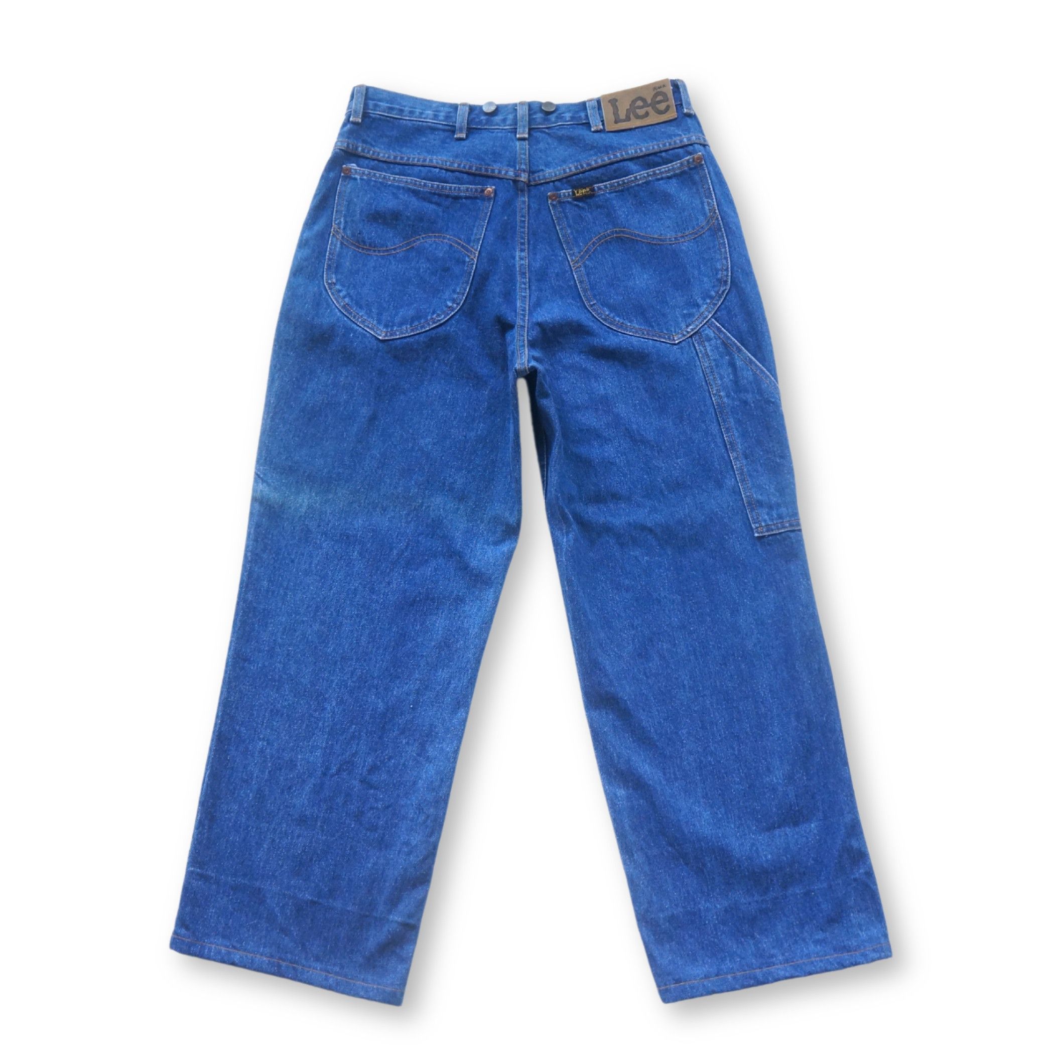Lee LEE Baggy High Waisted Blue Jeans Size US 33 - 2 Thumbnail
