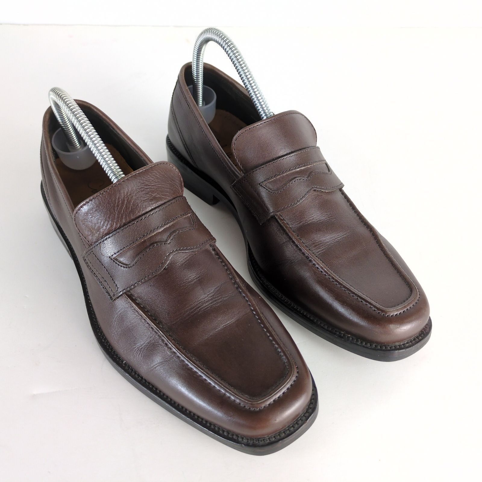 Cole Haan Country Mens Two Tone Brown Leather Penny Loafer Lug Sole Shoes 9.5M Cole Haan Men main image 3