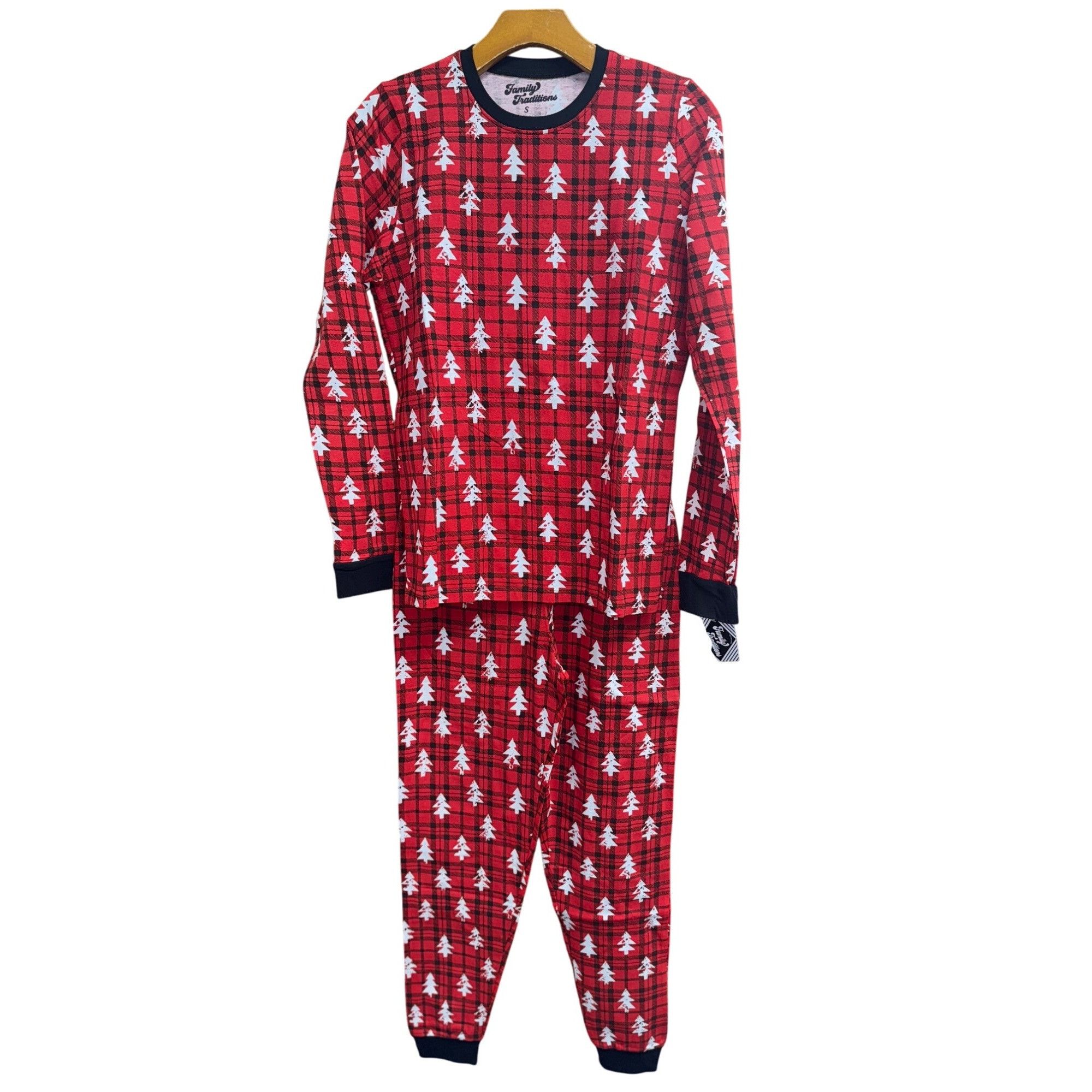 Other Family Traditions Christmas Tree Pajama Set XL 95% Cotton 5% Size XL / US 12-14 / IT 48-50 - 1 Thumbnail