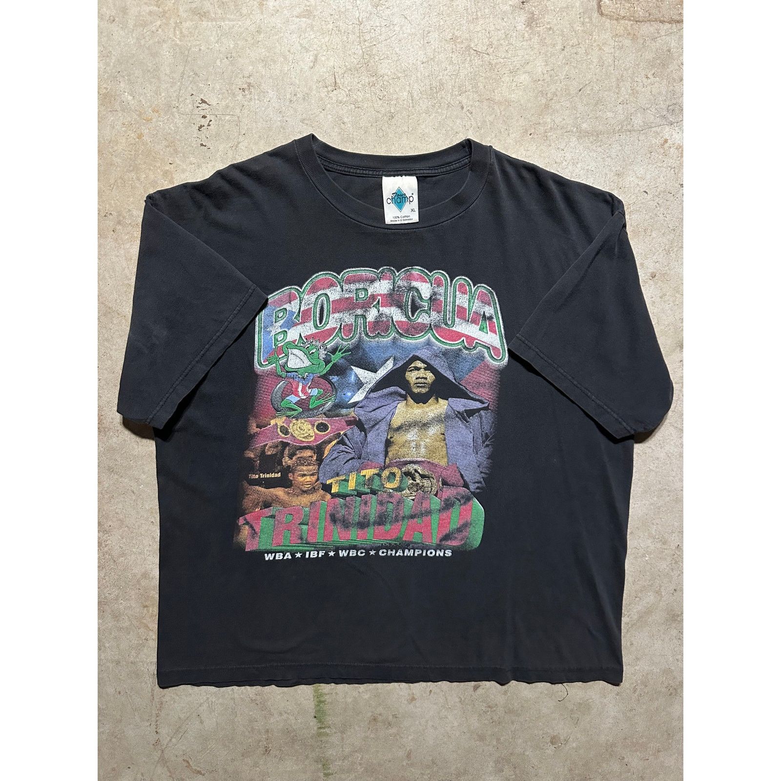 Rap Tees × Vintage Vintage Felix Trinidad Boxing Champion 90s Rap T Shirt XL Size US XL / EU 56 / 4 - 1 Thumbnail