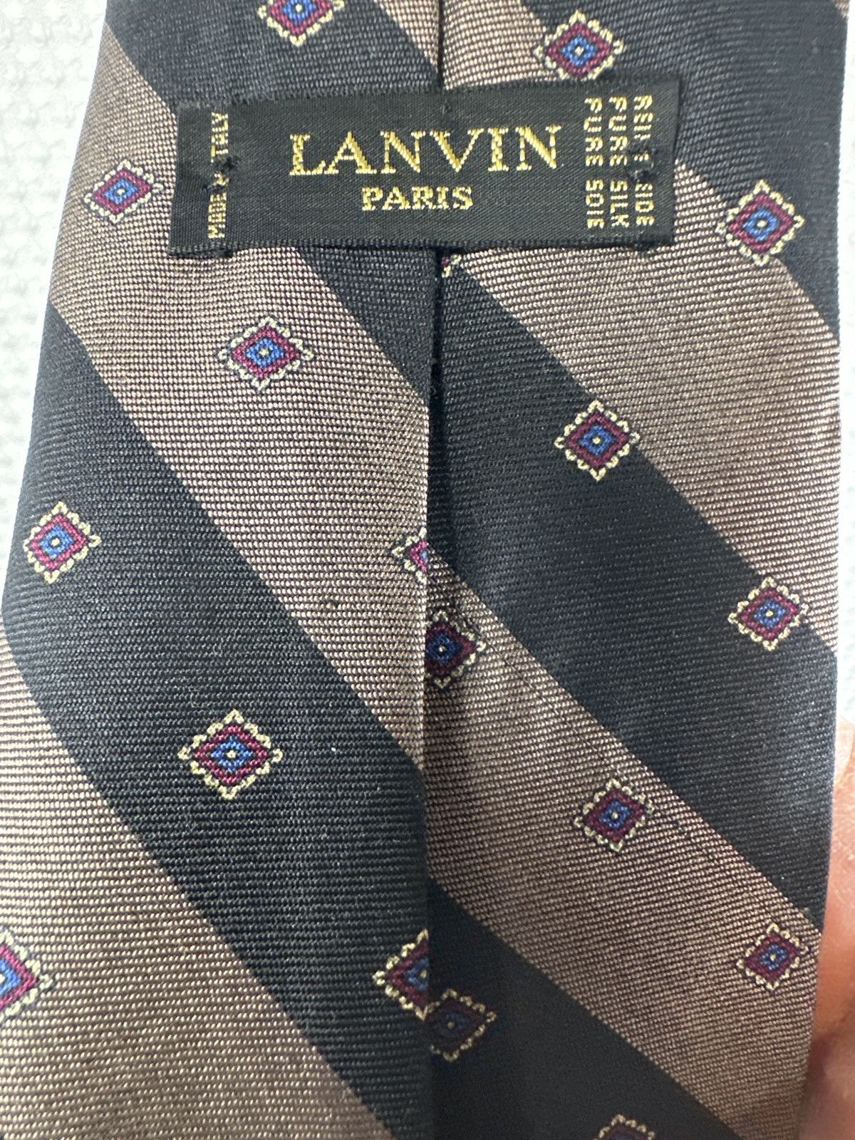 Lanvin Lanvin Paris 100% Silk Tie Size ONE SIZE - 2 Thumbnail