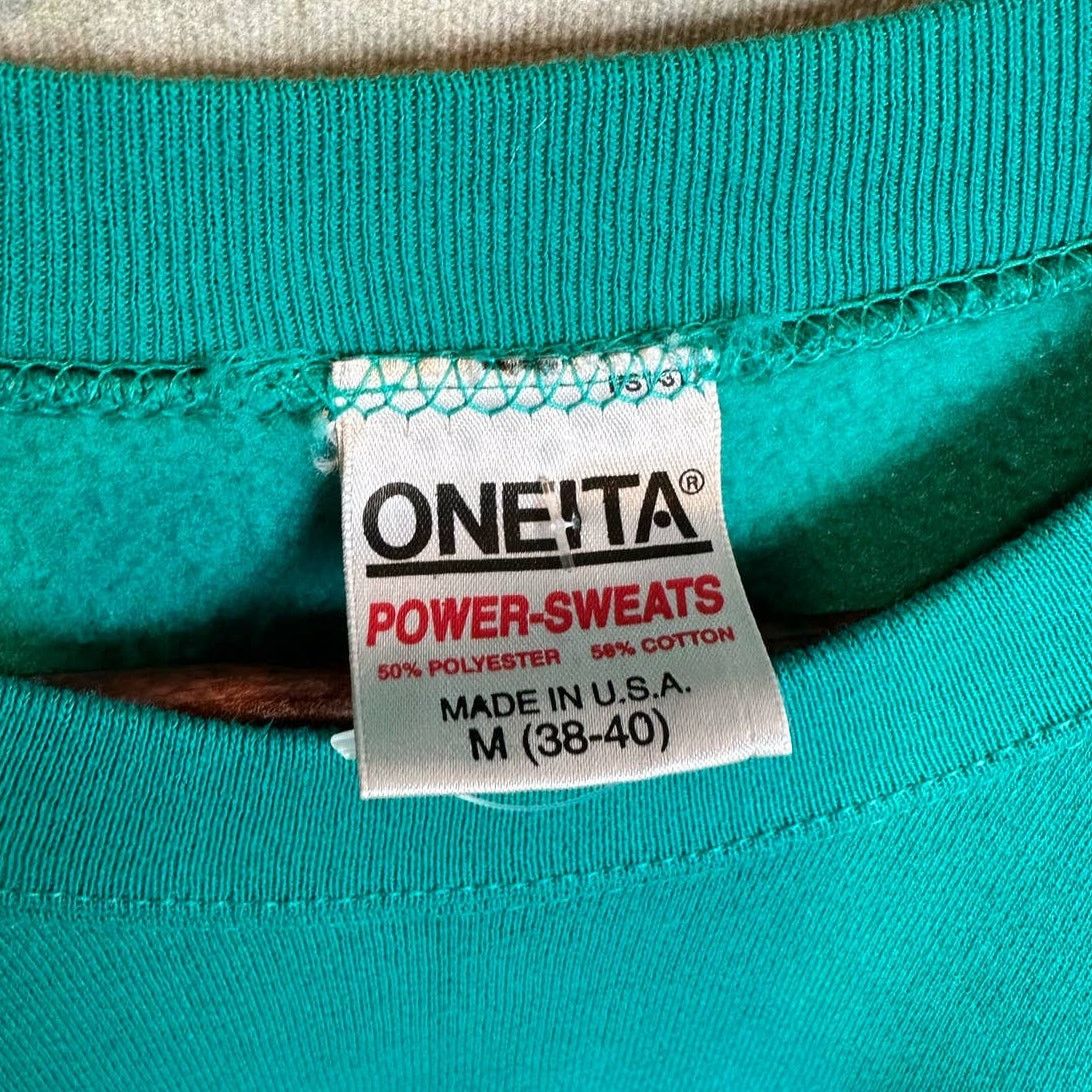 Vintage Vintage 90s Las Vegas Nevada Crewneck Sweatshirt Sz M Teal Size US M / EU 48-50 / 2 - 6 Thumbnail