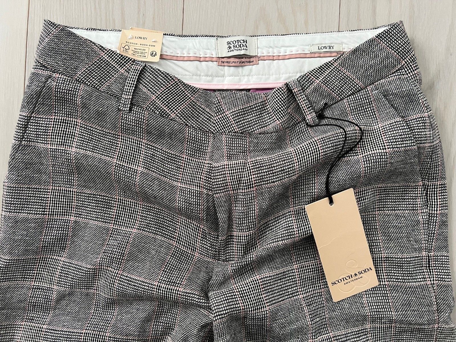 Scotch & Soda Scotch & Soda Lowry Slim Prince Of Wales Pant ( 28 ) Size 28" / US 6 / IT 42 - 2 Thumbnail