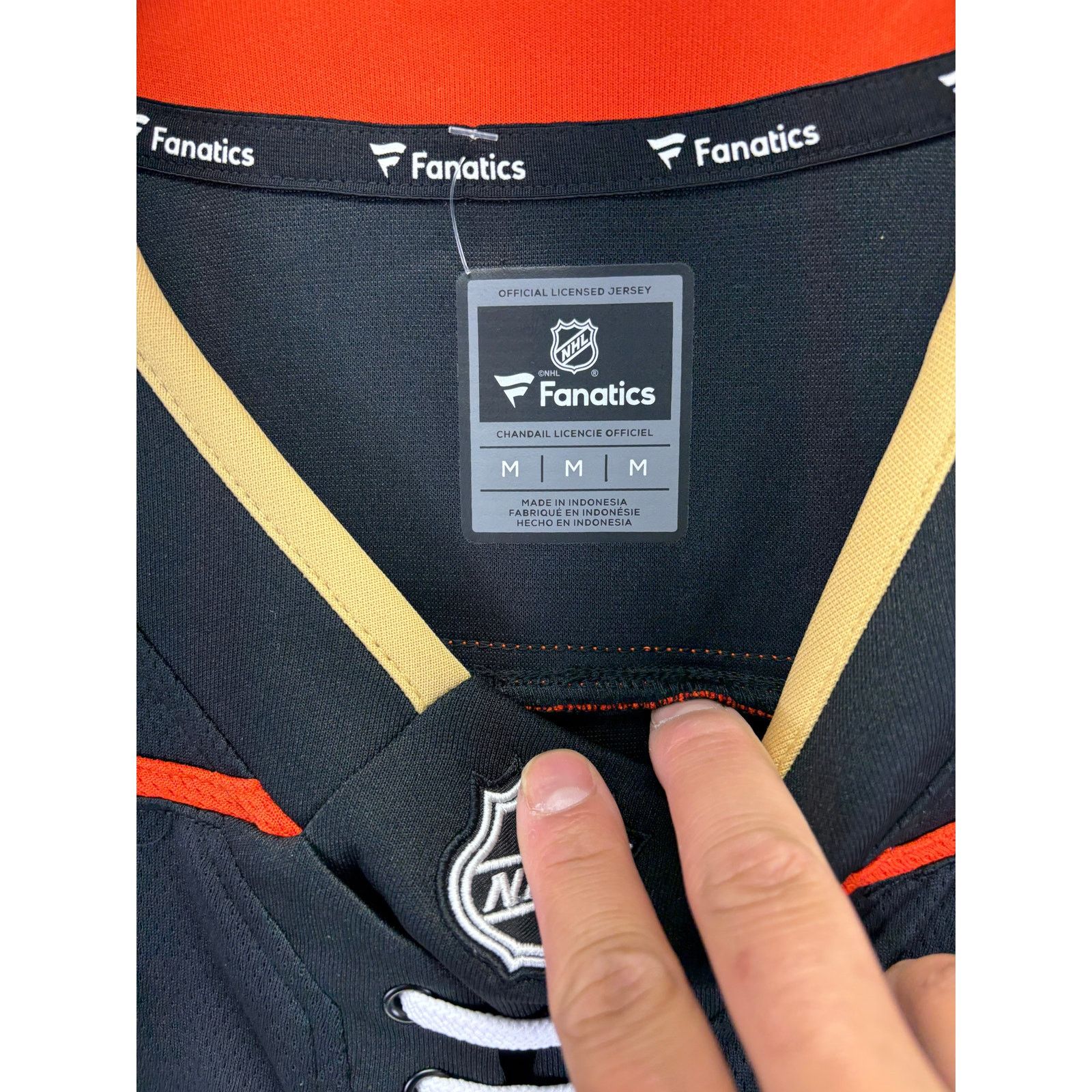 NHL Fanatics Anaheim Ducks NHL Ice Hockey Jersey Mens Medium M Size US M / EU 48-50 / 2 - 6 Thumbnail