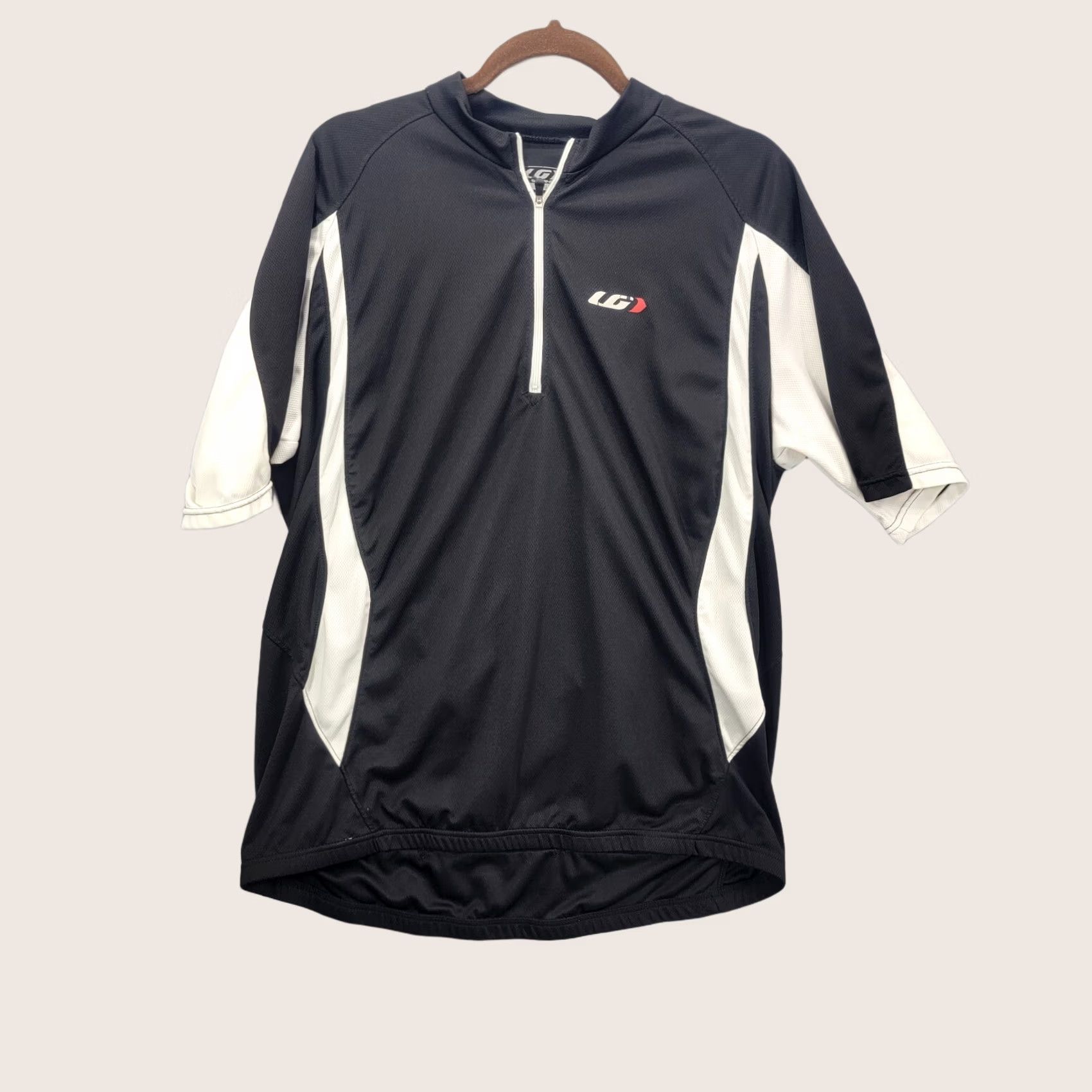 Vintage Louis Garneau Cycling Jersey Mens XL Black 1/4 Zip Short Sleeve Shirt Size US XL / EU 56 / 4 - 1 Thumbnail