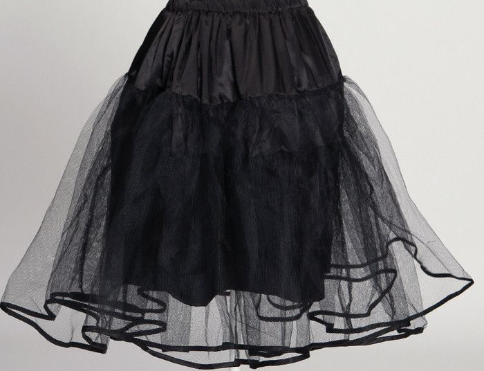 Other Underskirt retro vintage style petticoats black Size 28" / US 6 / IT 42 - 2 Thumbnail