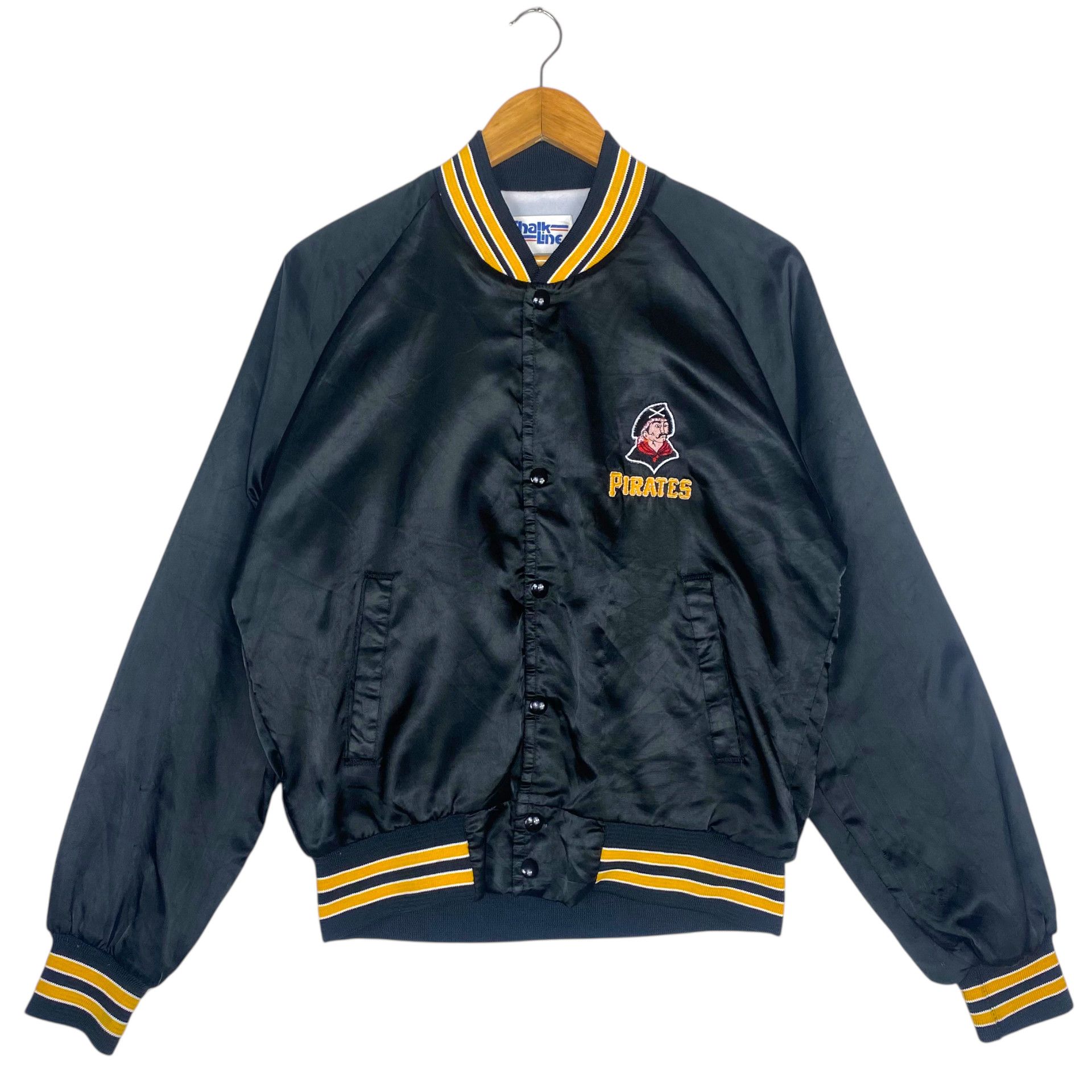 MLB 💥90s PITTSBURGH PIRATES BASEBALL VARSITY SATIN JACKET Size US M / EU 48-50 / 2 - 1 Thumbnail