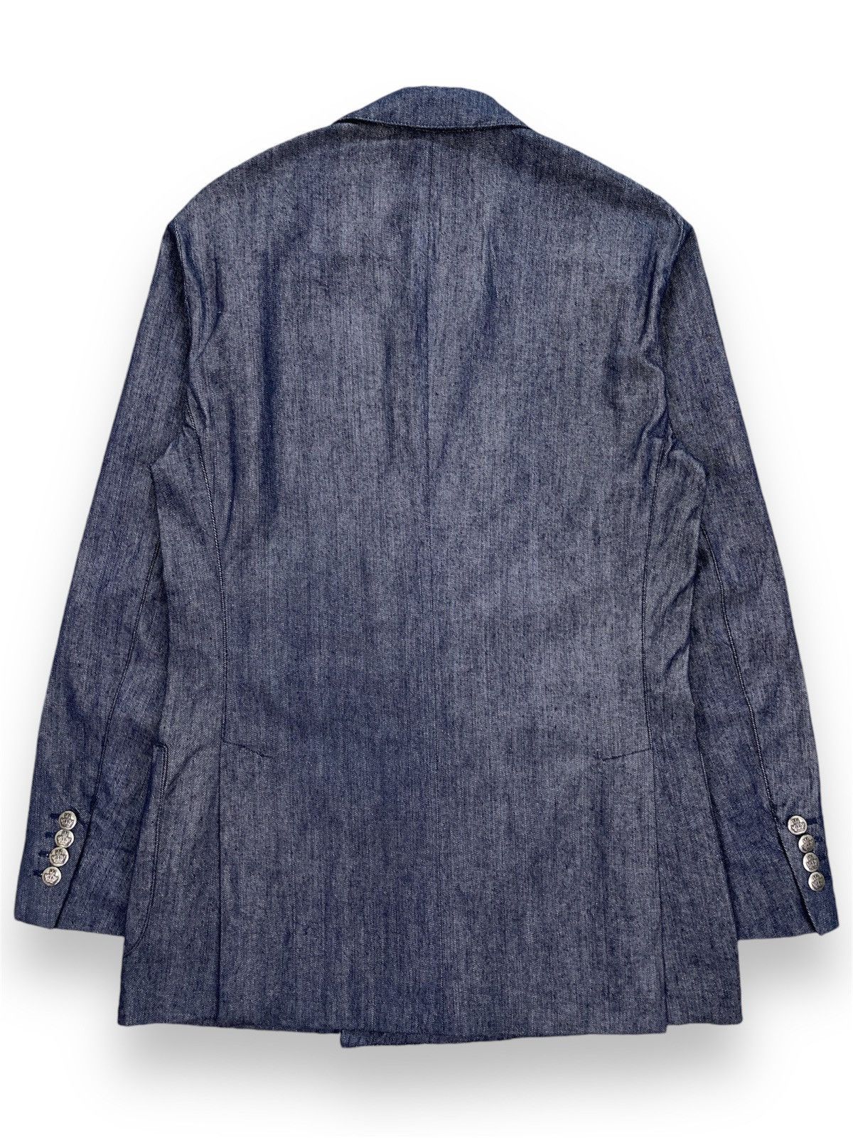 Lardini Lardini Double Breasted Denim Jacket Size US XS / EU 42 / 0 - 2 Thumbnail