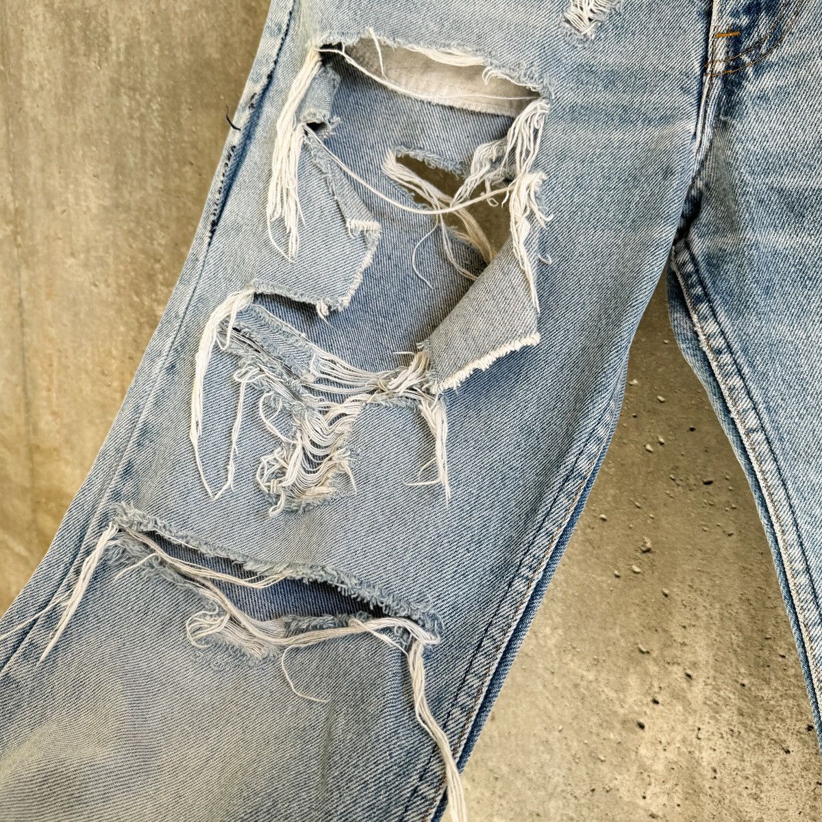 Levi's 80's THRASHED Orange Tab Denim Size US 30 / EU 46 - 4 Thumbnail