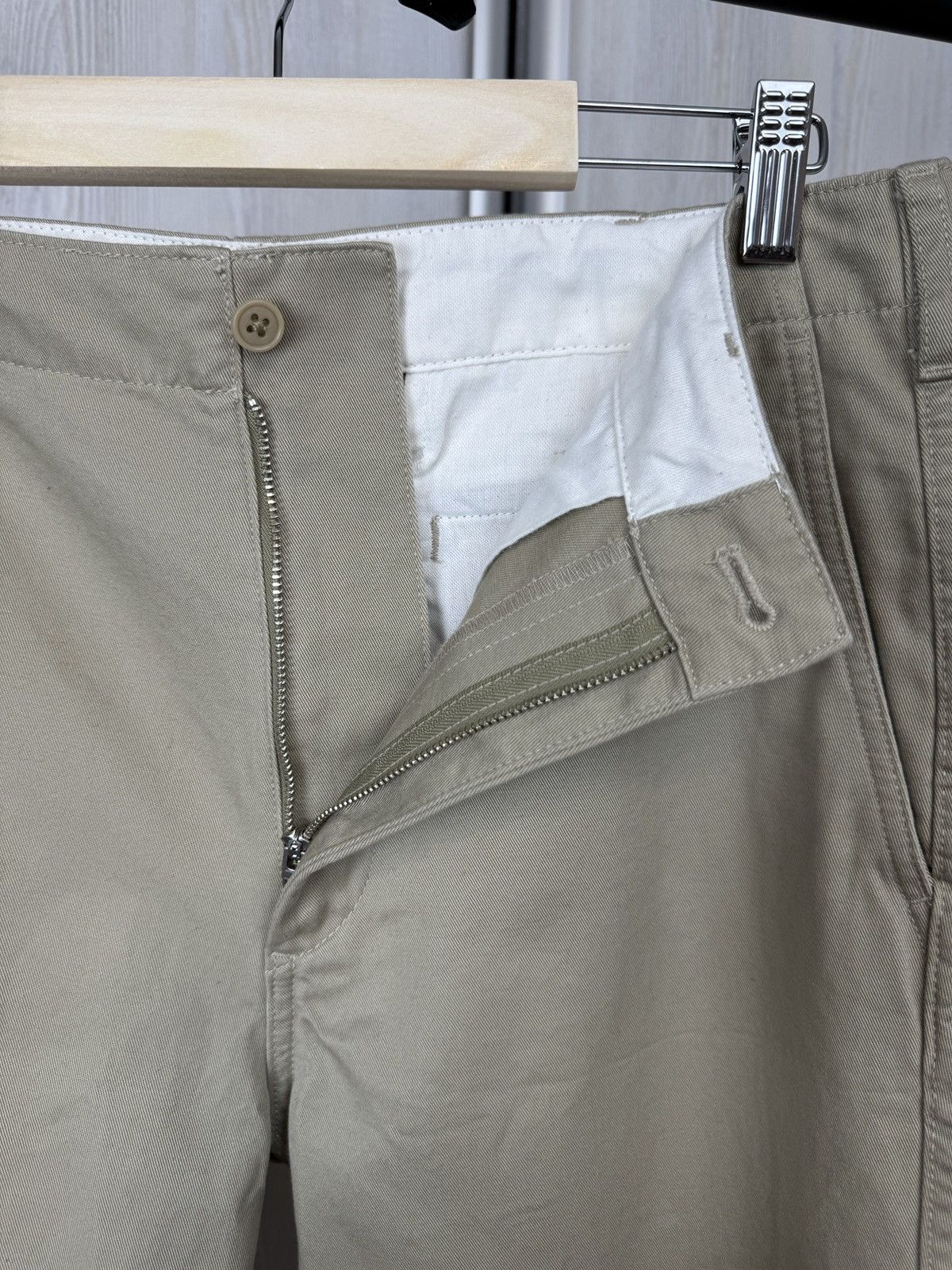 Japanese Brand Muji Japan Sand Beige classic cotton chino pants size S Size US 32 / EU 48 - 7 Thumbnail