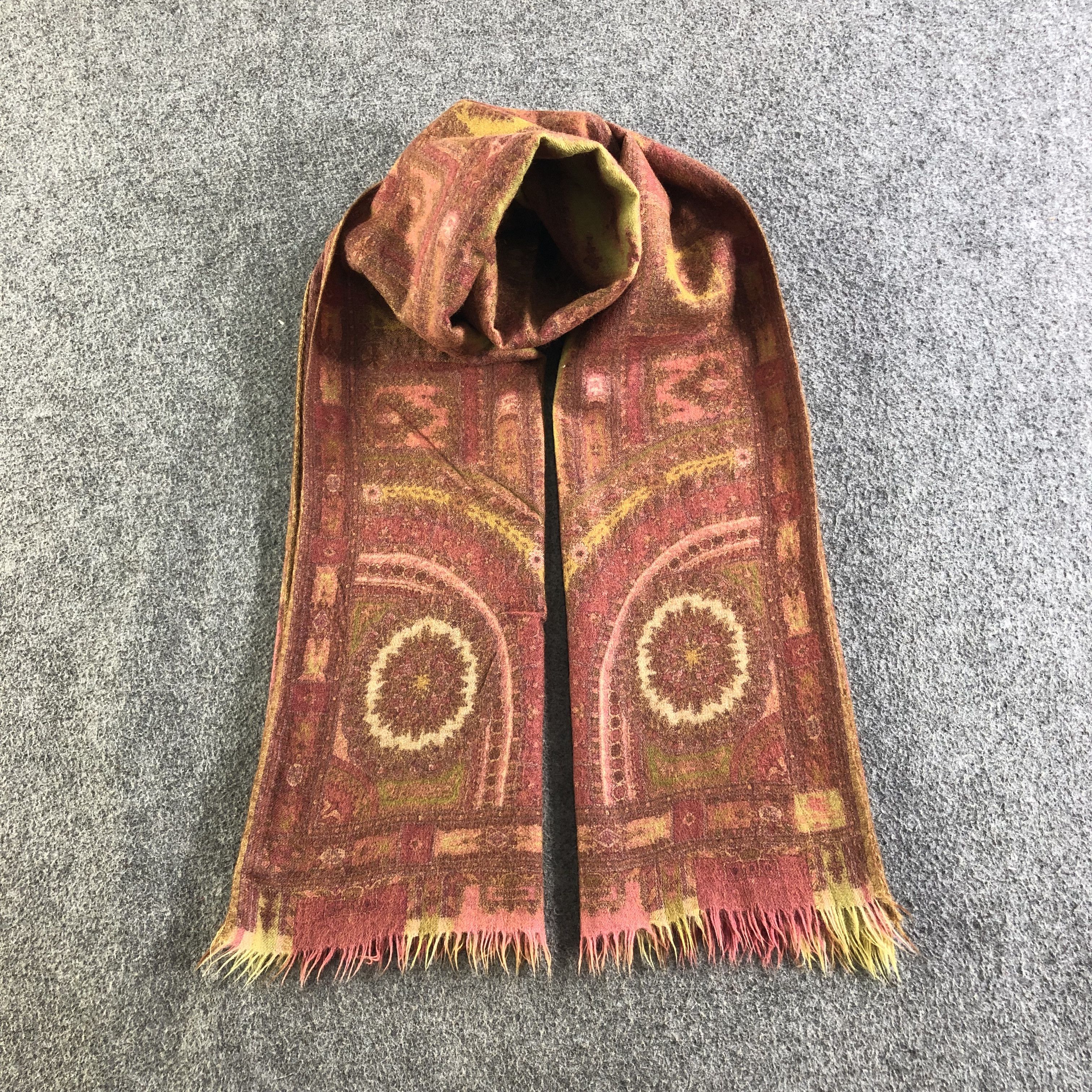 Etro Etro Paisley Wool Scarf Muffler Neckwear Stole V2594 Size ONE SIZE - 1 Thumbnail