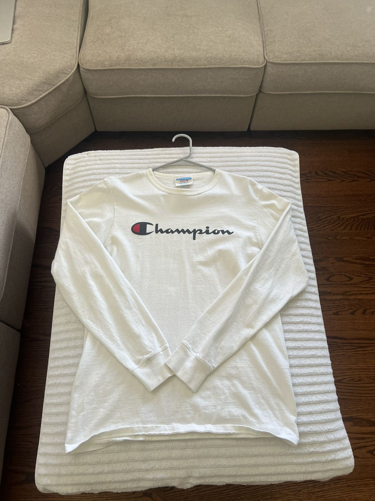 Champion Classic Champion Longsleeve Shirt, White Size US M / EU 48-50 / 2 - 1 Thumbnail