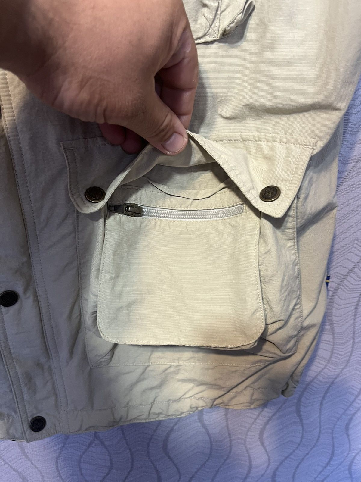 Fjallraven Fjallraven Wild Vest Beige Multipocket Outdoor Zip Vest Size US XXL / EU 58 / 5 - 5 Thumbnail