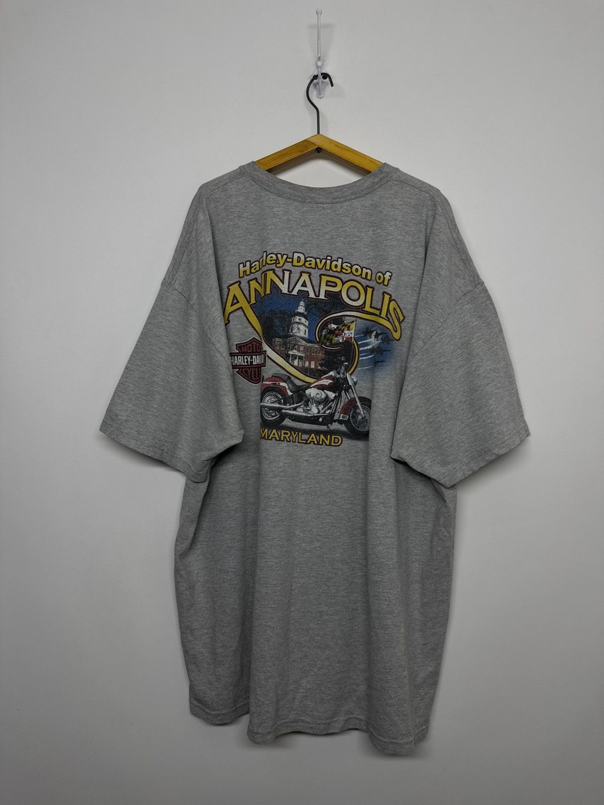 Harley Davidson Vintage Harley Davidson T-shirt Adult Grey Short Sleeve Size US XXL / EU 58 / 5 - 3 Thumbnail