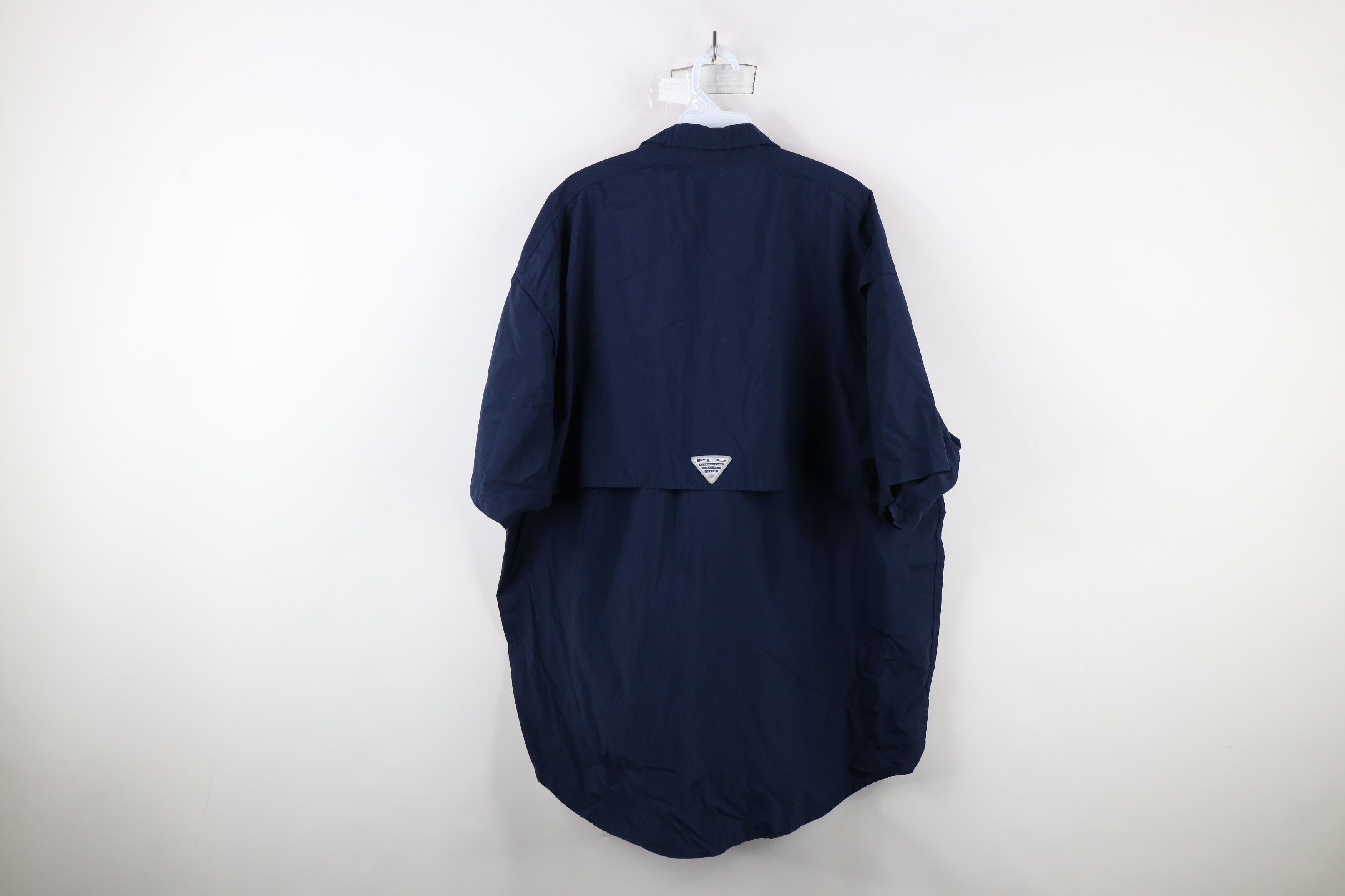 Columbia × Vintage Columbia PFG Performance Fishing Gear Button Shirt Navy Blue Size US XXL / EU 58 / 5 - 11 Thumbnail