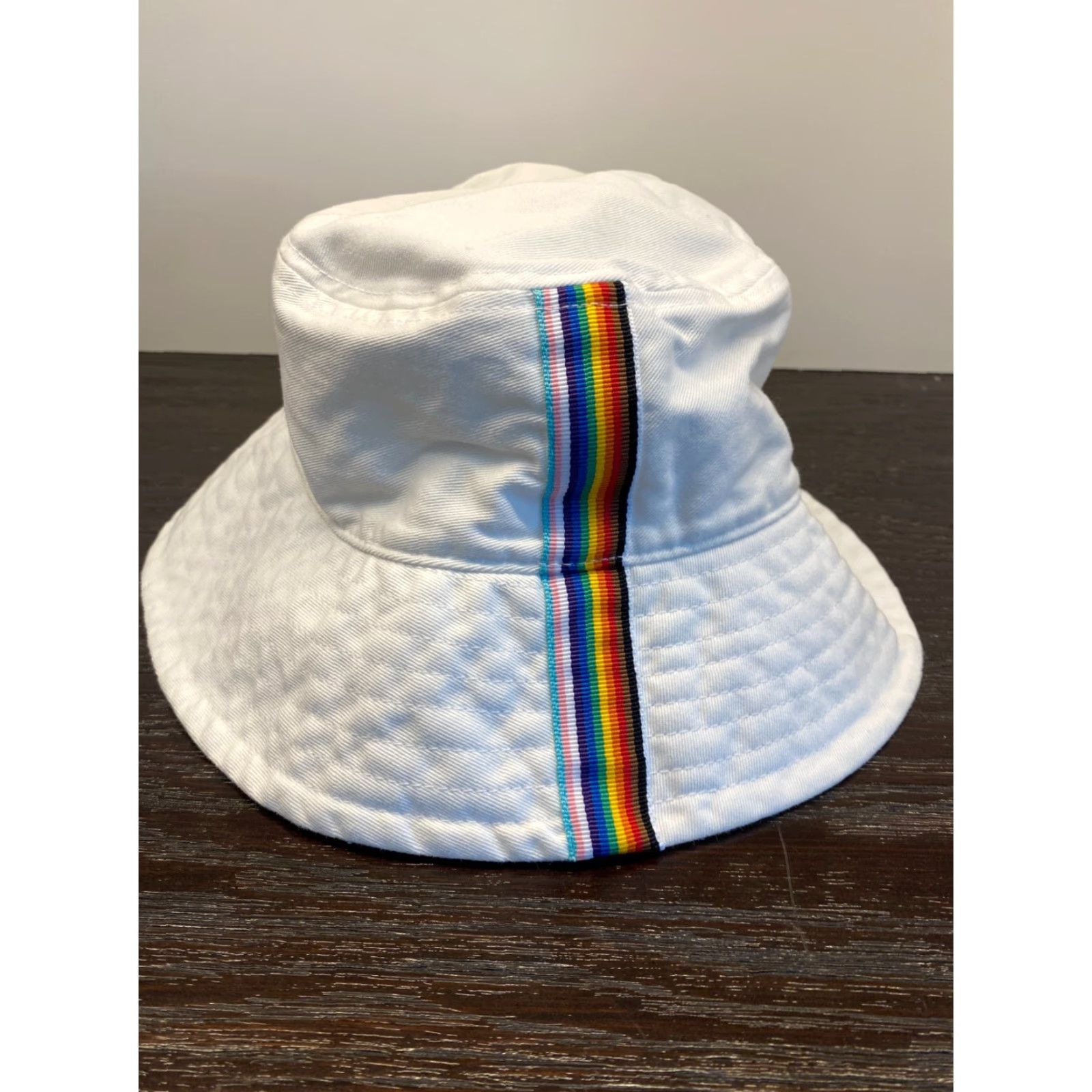 Vans VANS Bucket Hat Mens Small White Rainbow Beach Skate Golf Hip Hop Streetwear Size ONE SIZE - 4 Thumbnail