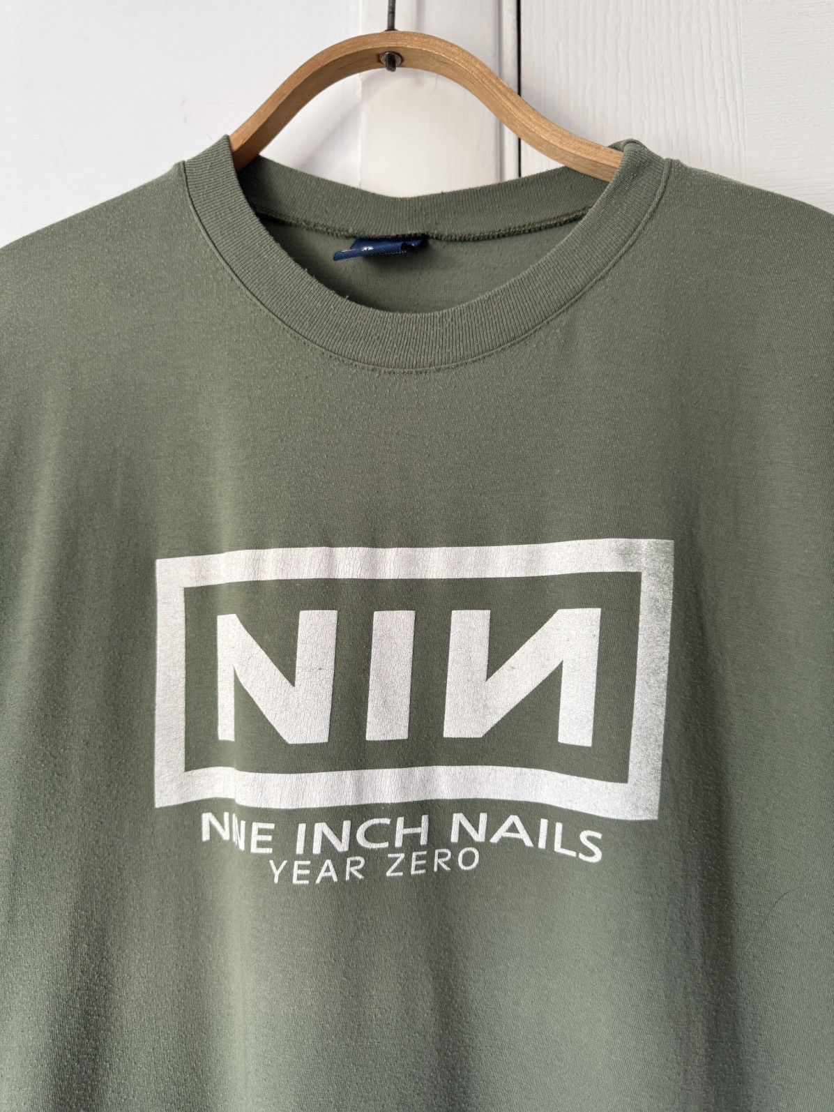 Band Tees Vintage Y2K Nine Inch Nails Year Zero Band Tee Size US L / EU 52-54 / 3 - 3 Thumbnail
