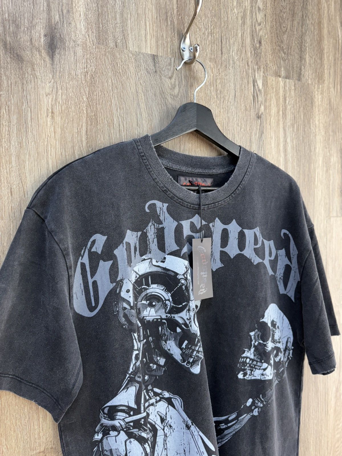 Godspeed Godspeed Grey Mankind Skull Short Sleeve Size US XS / EU 42 / 0 - 2 Thumbnail