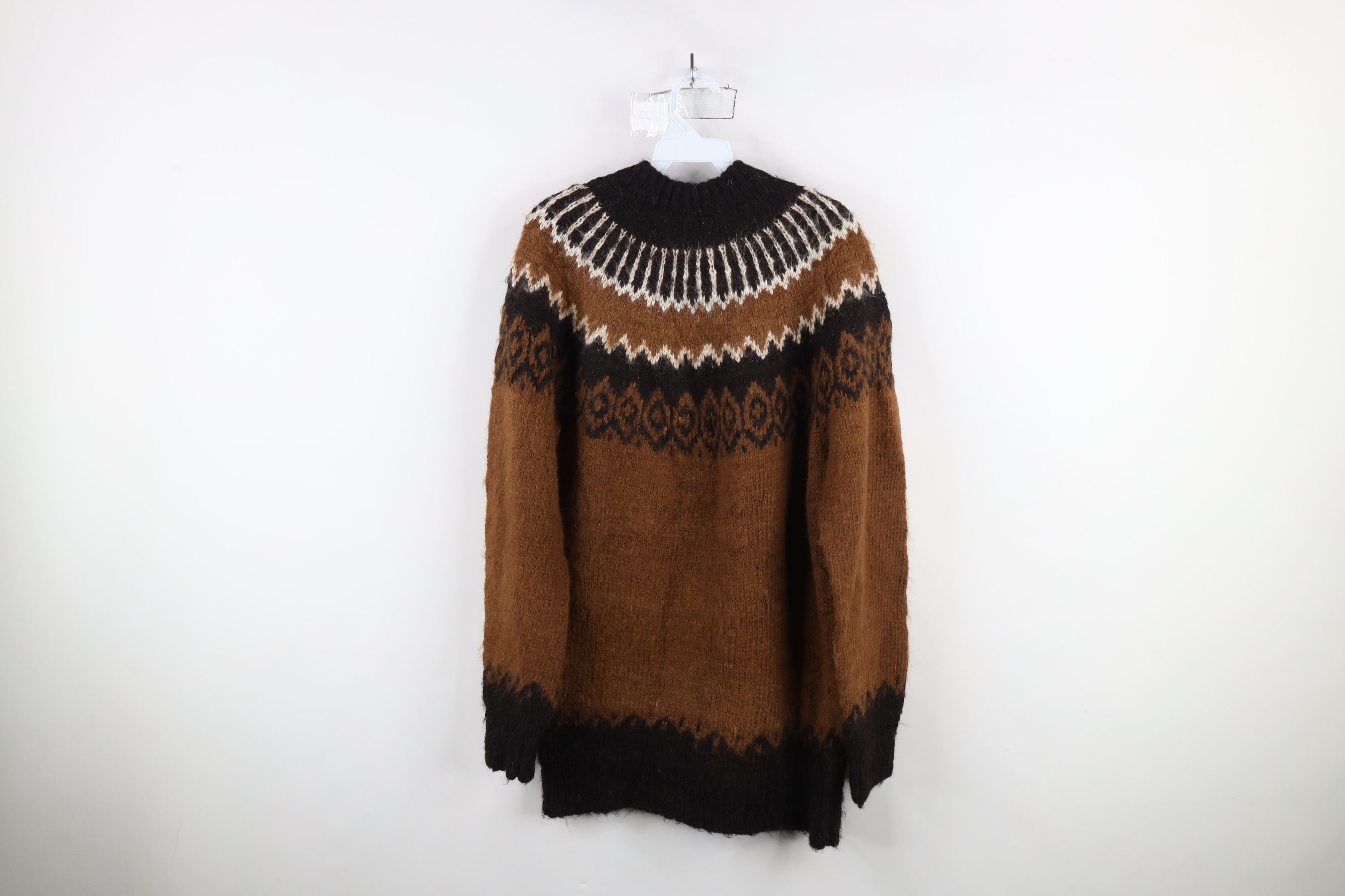 Vintage Vintage 90s Streetwear Alpaca Wool Knit Crewneck Sweater Size XL / US 12-14 / IT 48-50 - 10 Thumbnail
