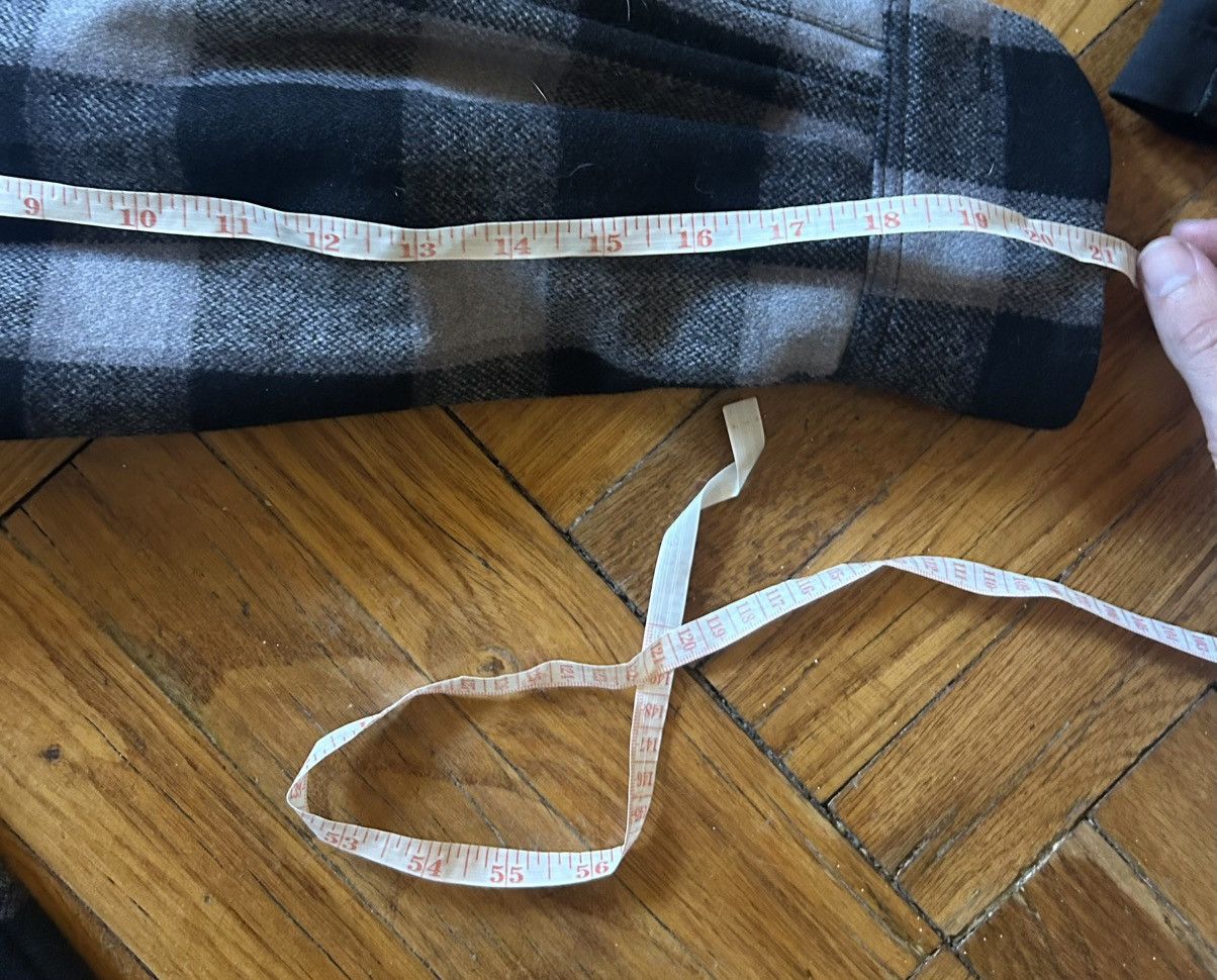 Neighborhood Buffalo Check Quilted Shirt Jacket M Gray 22AW