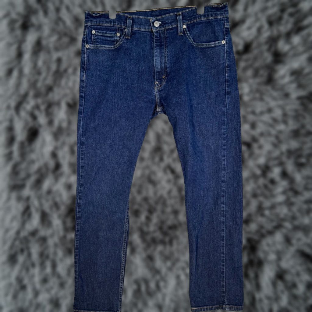 Levi's Levi's 513 Jeans 33 X 30 Blue Denim Mid-Rise Slim Straight Leg Men's Regular Jeans Size US 33 - 1 Thumbnail