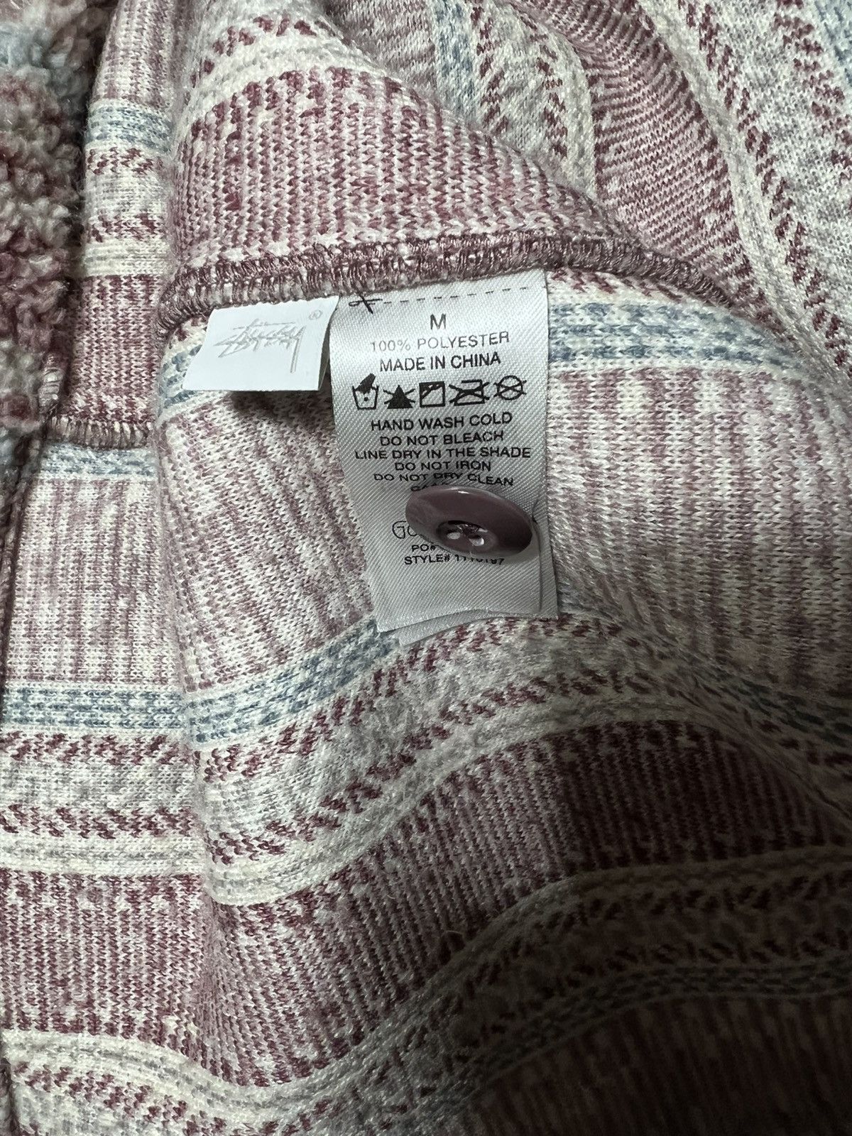 Stussy Stussy Striped Sherpa Shirt Size US M / EU 48-50 / 2 - 9 Thumbnail
