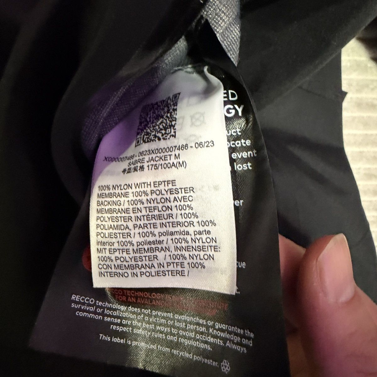 Arc'teryx Arc’teryx Sabre Jacket Men’s Medium Black Lightly Used Size US M / EU 48-50 / 2 - 4 Thumbnail