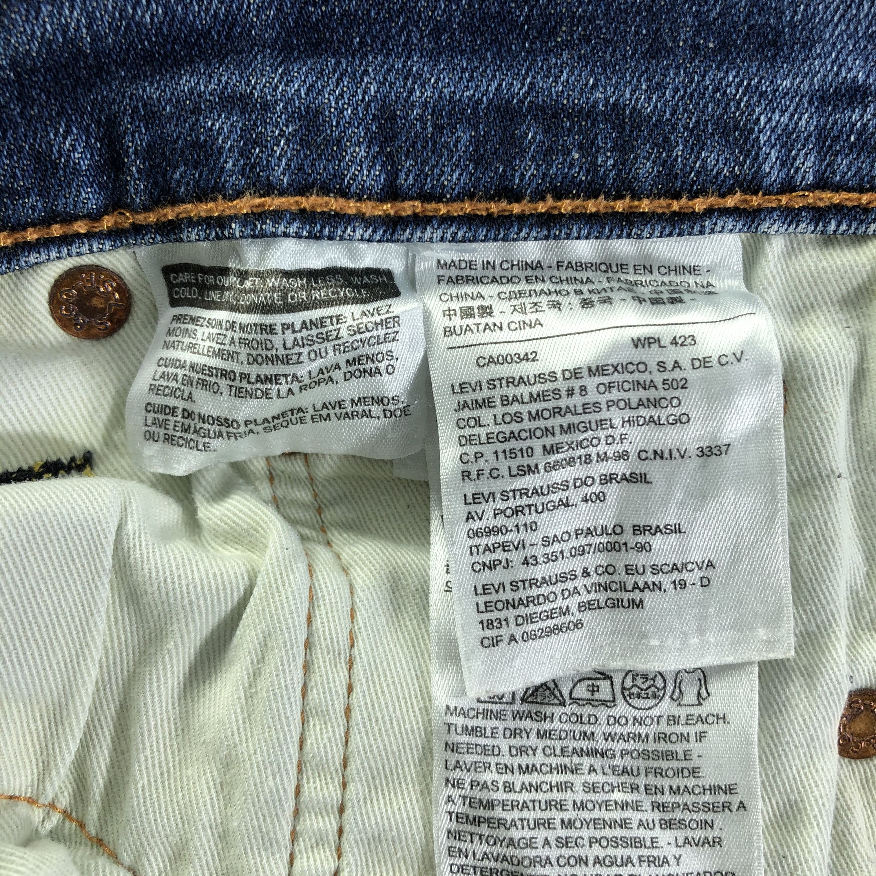 Levi's × Vintage Vintage Blue Wash Levis 513 Jeans-JM3315 Size US 31 - 9 Thumbnail