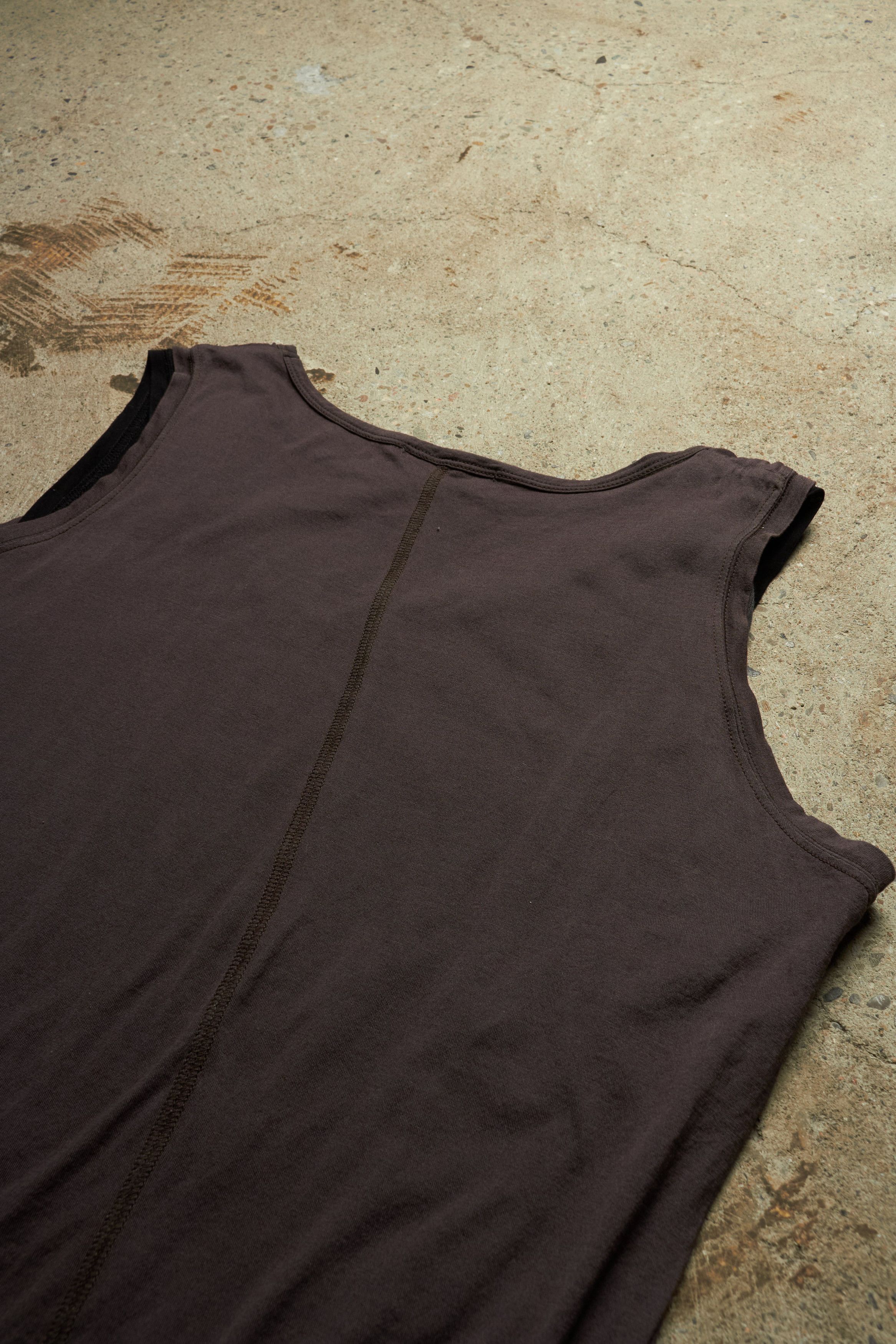 Diet Butcher Slim Skin Double Layered Asymmetrical Cotton Tank Top Size US S / EU 44-46 / 1 - 6 Thumbnail