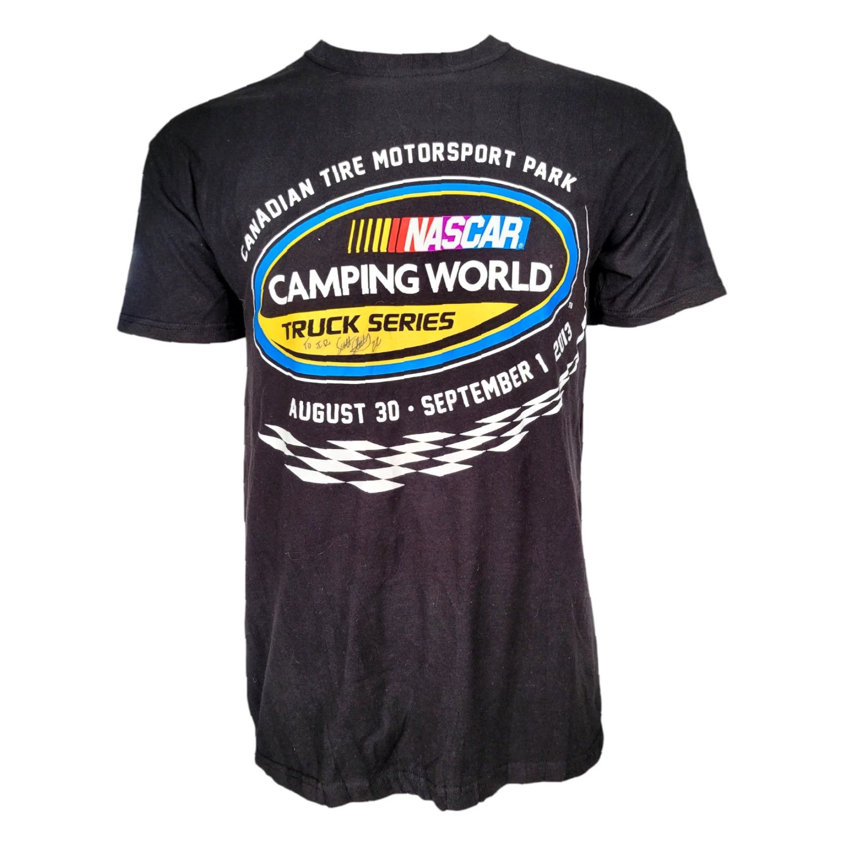 NASCAR NASCAR Camping World Truck Series T-Shirt M Black Signed by Scott Speed 2013 Size US M / EU 48-50 / 2 - 2 Thumbnail