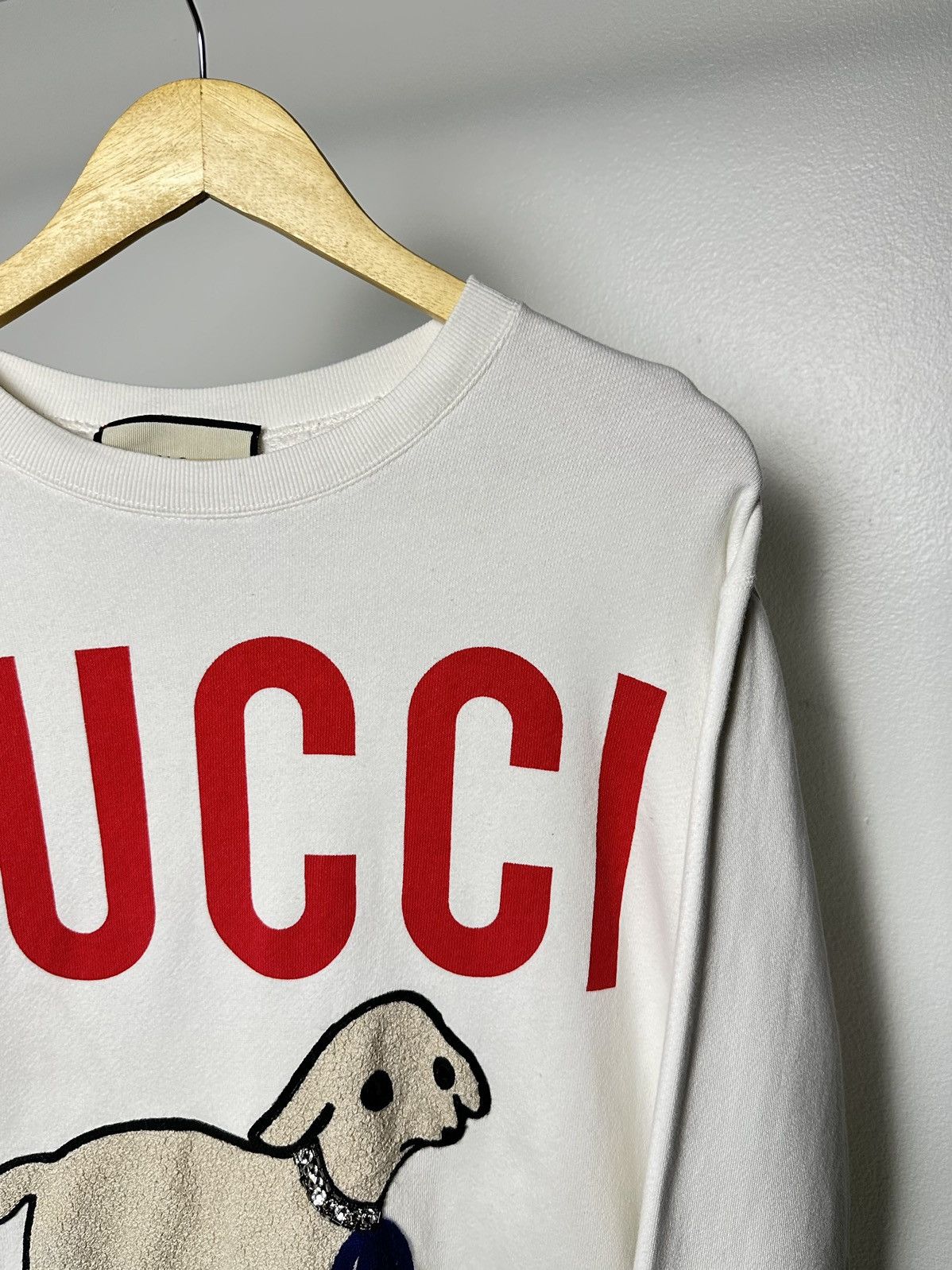 Gucci Gucci Lamb Logo White Sweatshirt Size US S / EU 44-46 / 1 - 3 Thumbnail