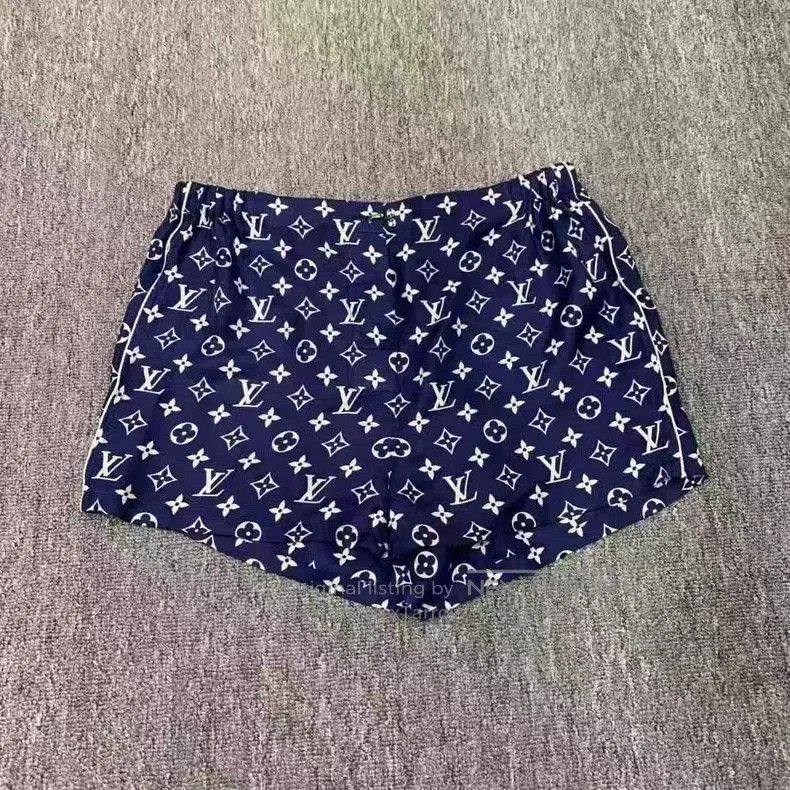 Louis Vuitton Louis Vuitton Blue Monogram Shorts. Size US 36 / EU 52 - 1 Thumbnail