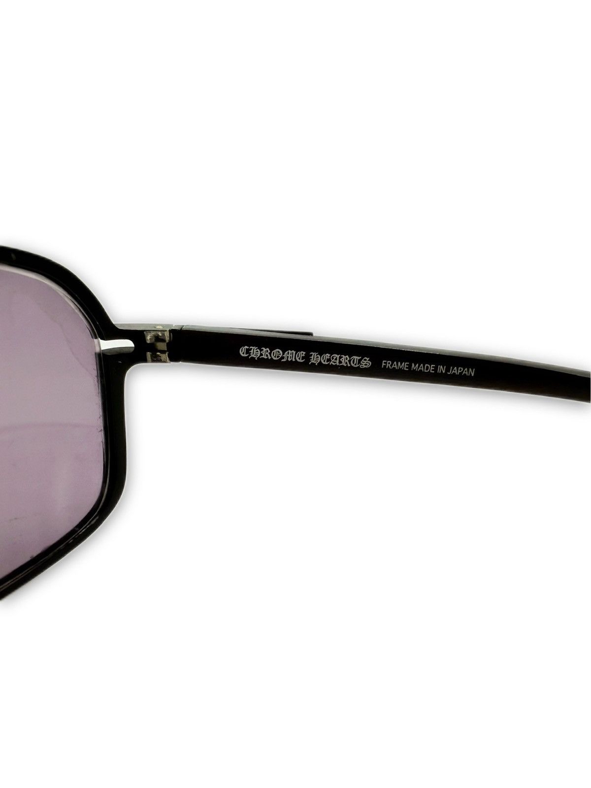 Chrome Hearts Chrome Hearts ‘Morning Wood II’ Fleur de Lis Purple Sunglasses Size ONE SIZE - 5 Thumbnail