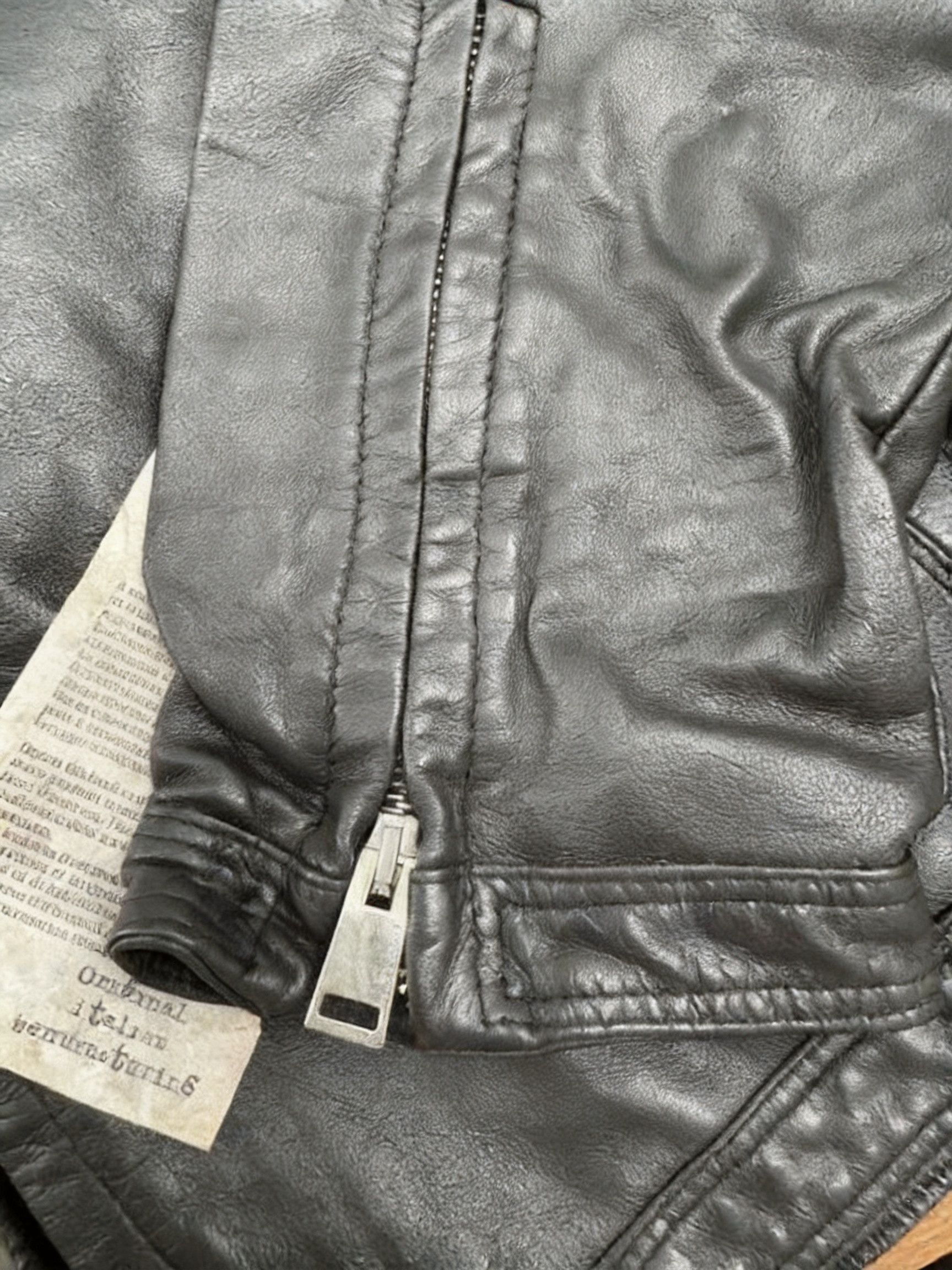 Delan Ezio Nappa Leather Jacket/ in Black, Men's (Size M) — image 6 of 6