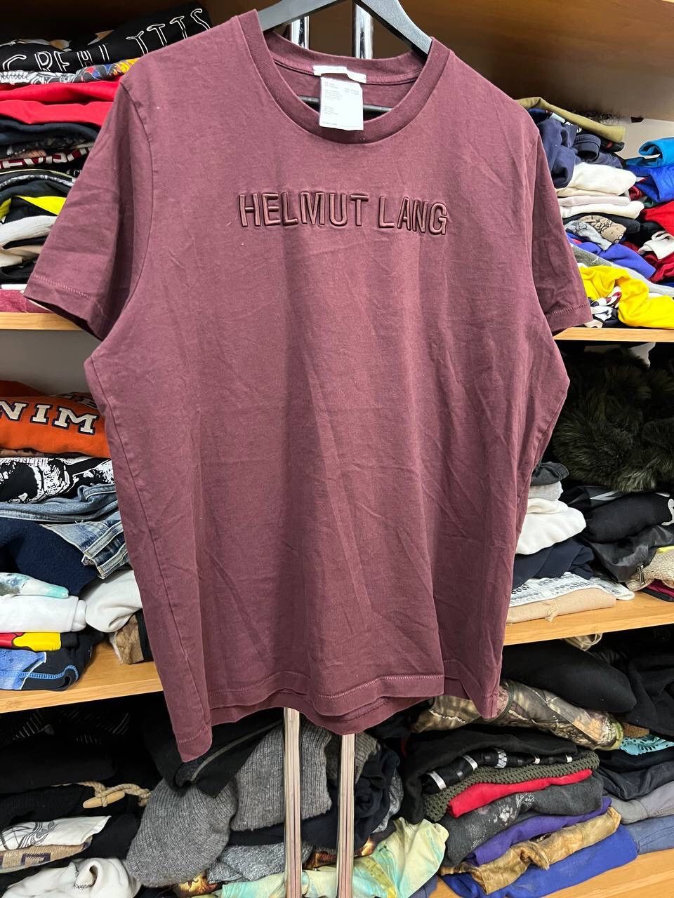 Helmut Lang Helmut Lang Embroidered Logo One Size T-Shirt Big Logo Size US XXL / EU 58 / 5 - 6 Thumbnail