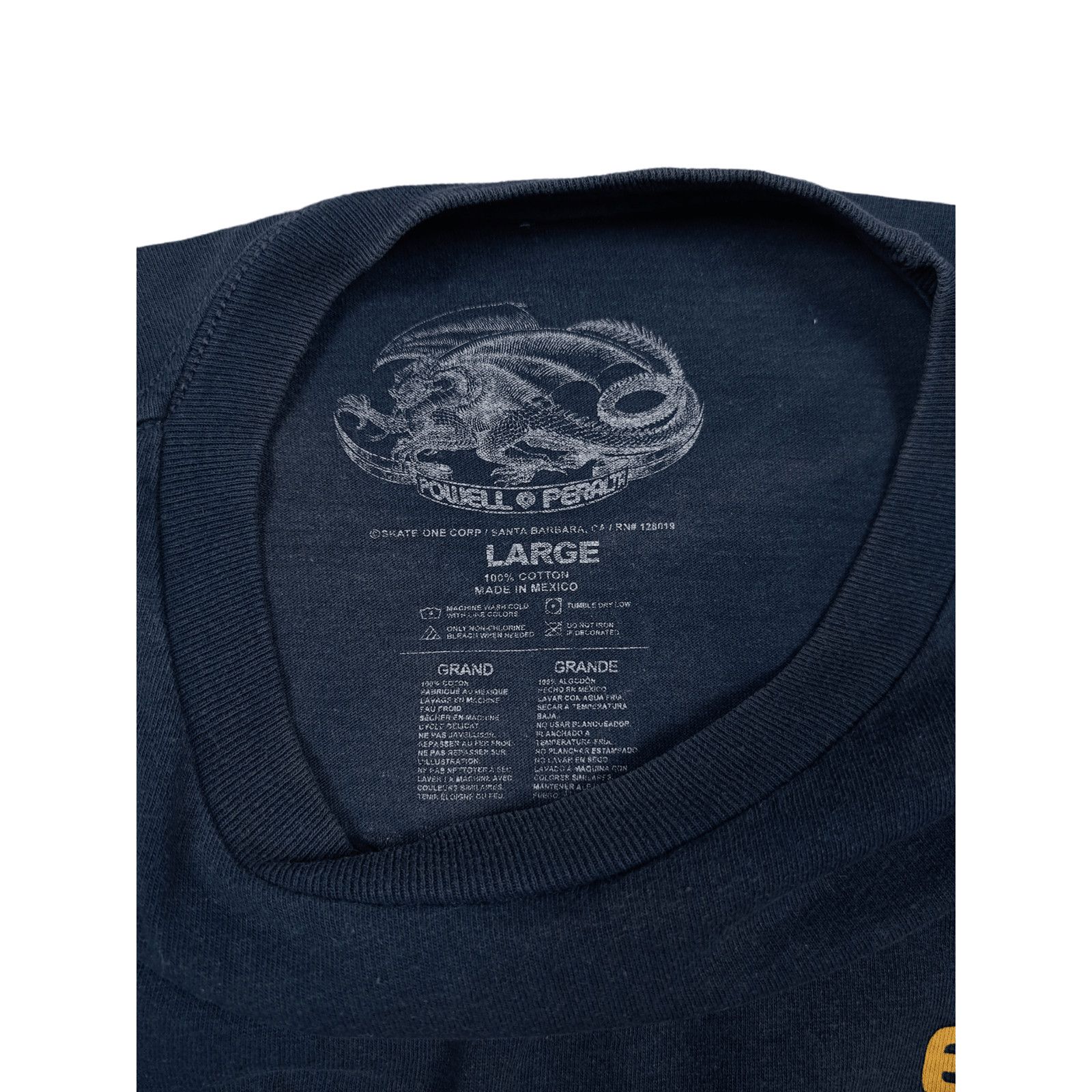 Vintage Powell Peralta BONES Faded Black Skate T-Shirt