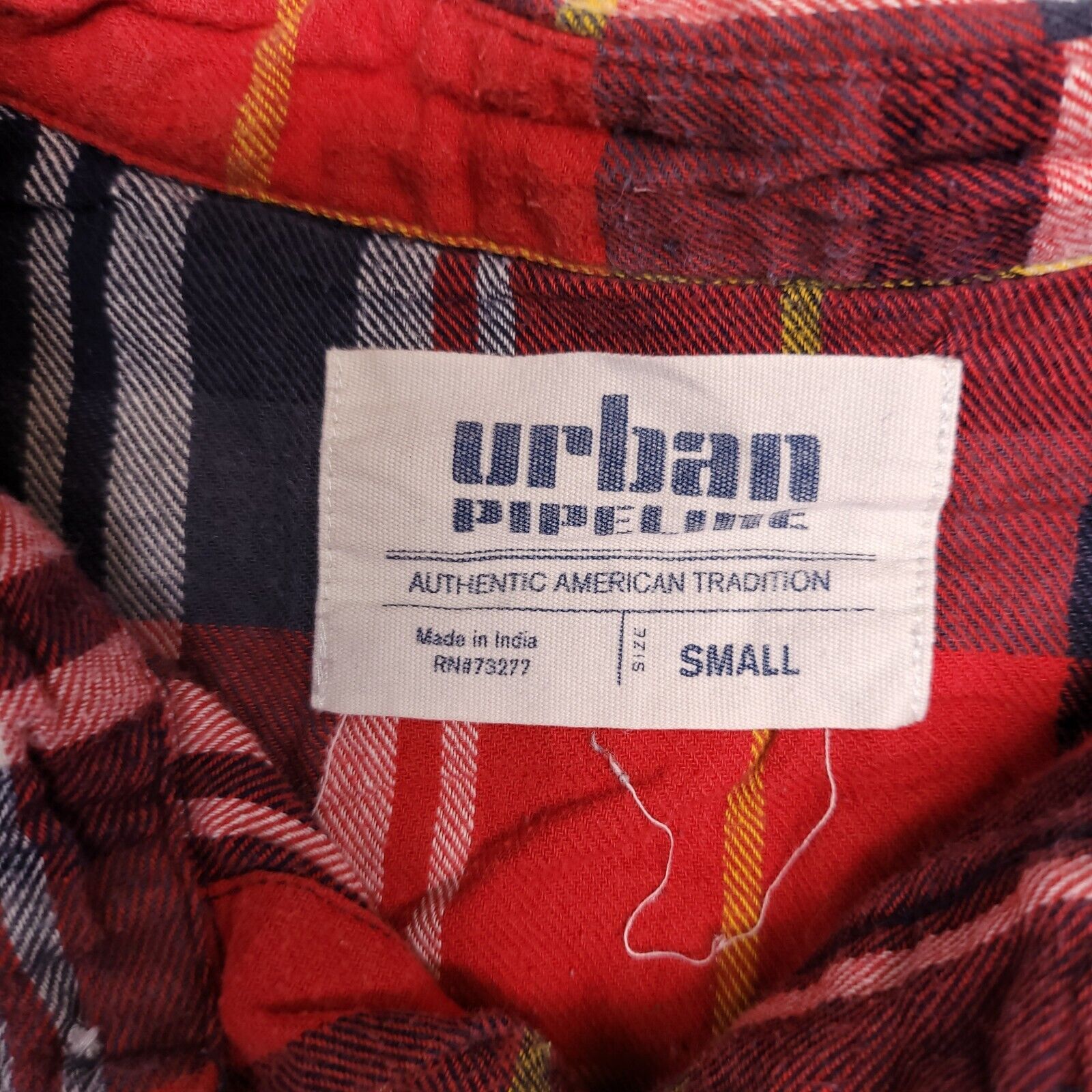 Urban Pipeline Urban Pipeline Madras Flannel Button Shirt Mens Size S Red Size US S / EU 44-46 / 1 - 3 Thumbnail