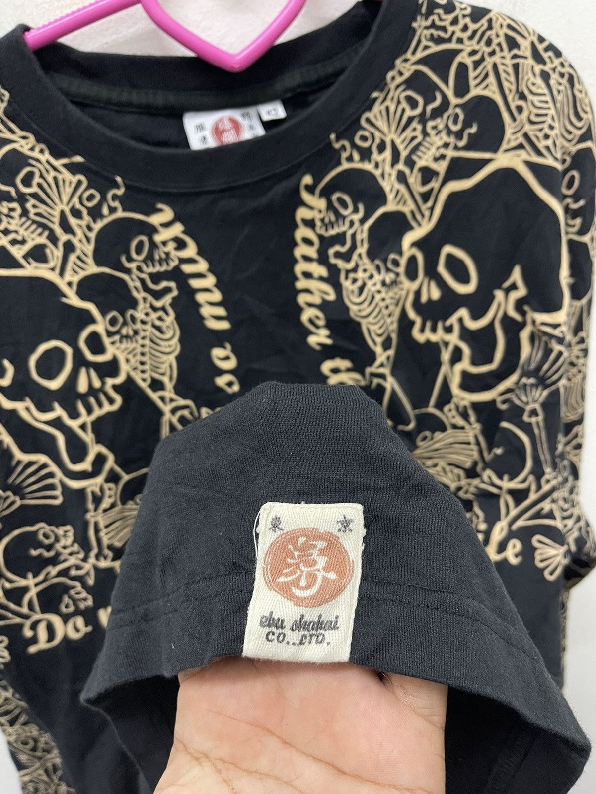 Tedman Rare Vintage Tedman Ted Company Sukajan Skull Yakuza Design Size US M / EU 48-50 / 2 - 3 Thumbnail