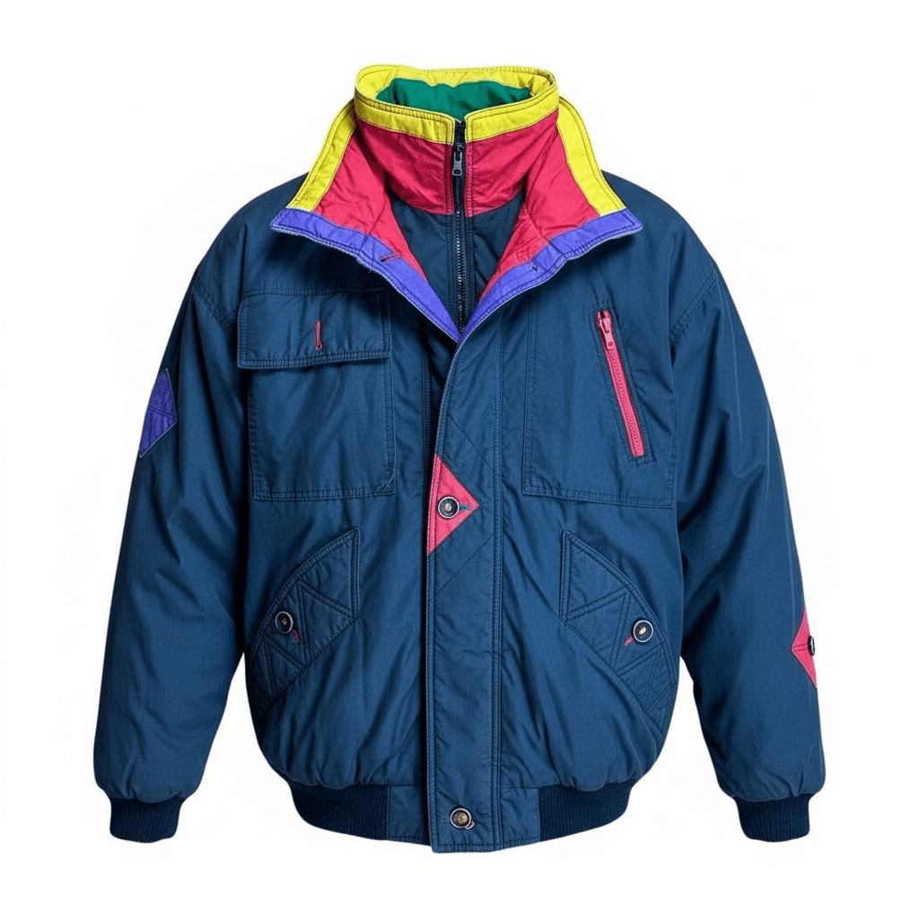 Vintage Vintage 90s Black Ski Winter Bomber Jacket - Small Size US S / EU 44-46 / 1 - 1 Thumbnail