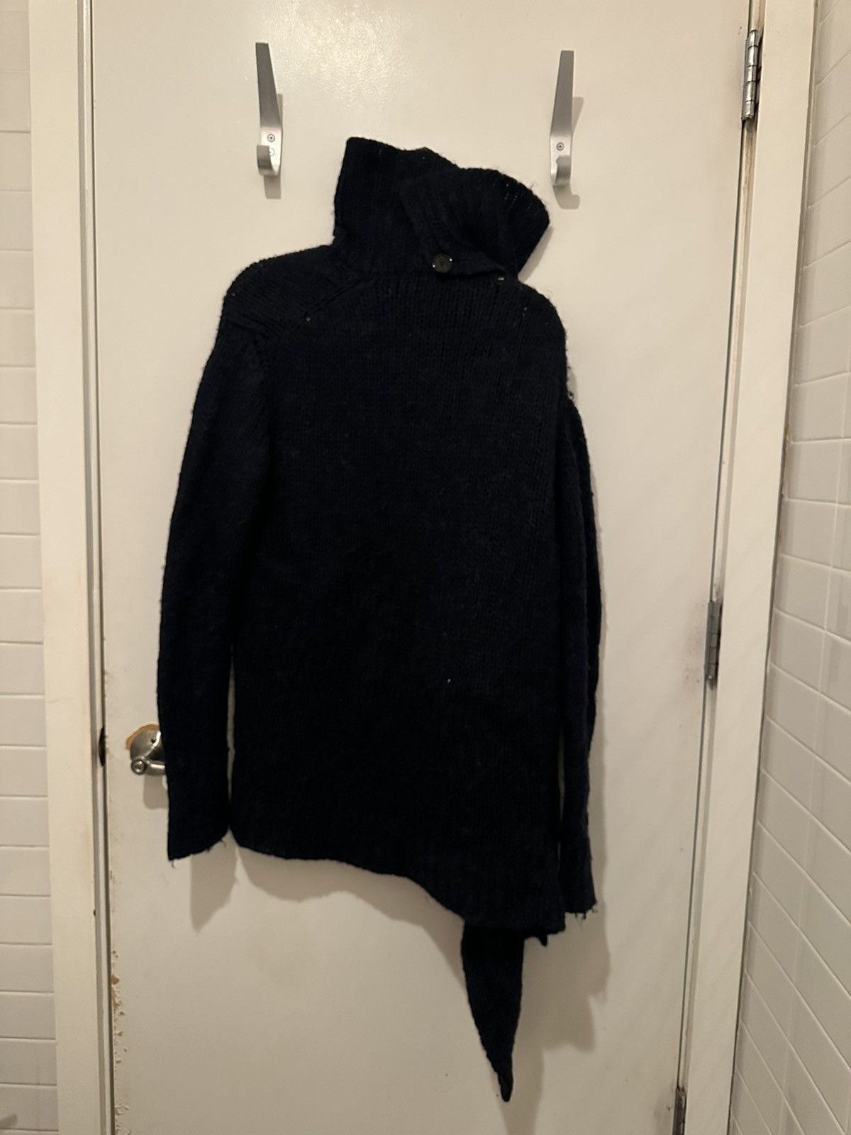 Ann Demeulemeester Ann Demeulemeester Alpaca Wool Asymmetrical Cardigan Size S / US 4 / IT 40 - 8 Thumbnail