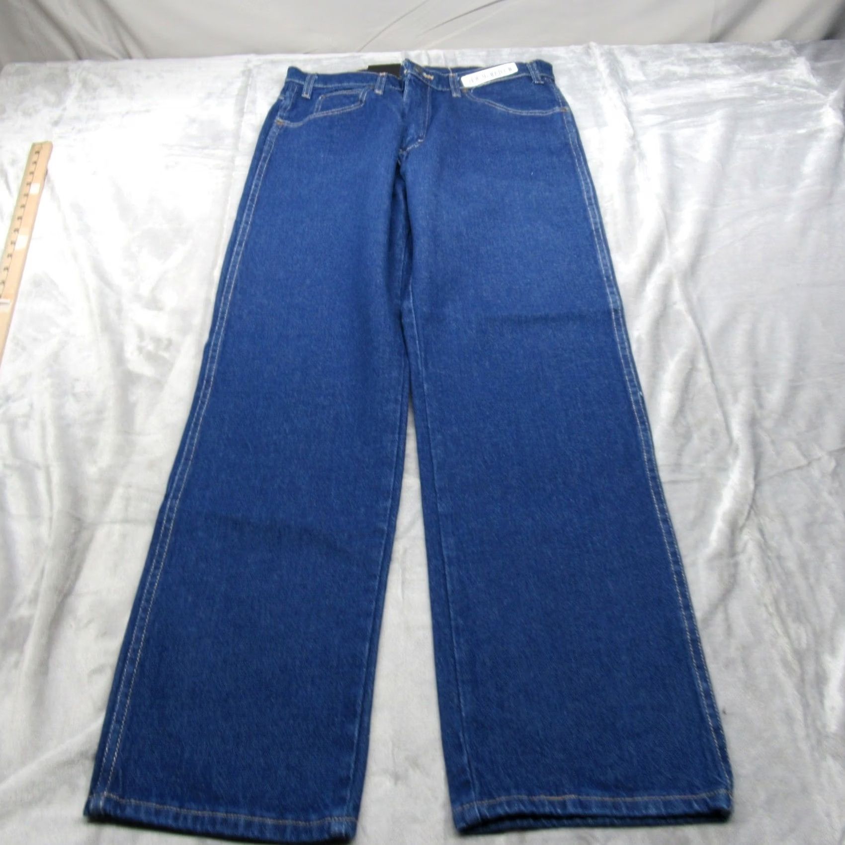 Dickies Dickies Jeans Mens 32x32 Blue Denim Jeans Wide-Leg Regular Inseam 32 5-Pocket Denim Workwear Rugged Casual Size US 32 / EU 48 - 2 Thumbnail