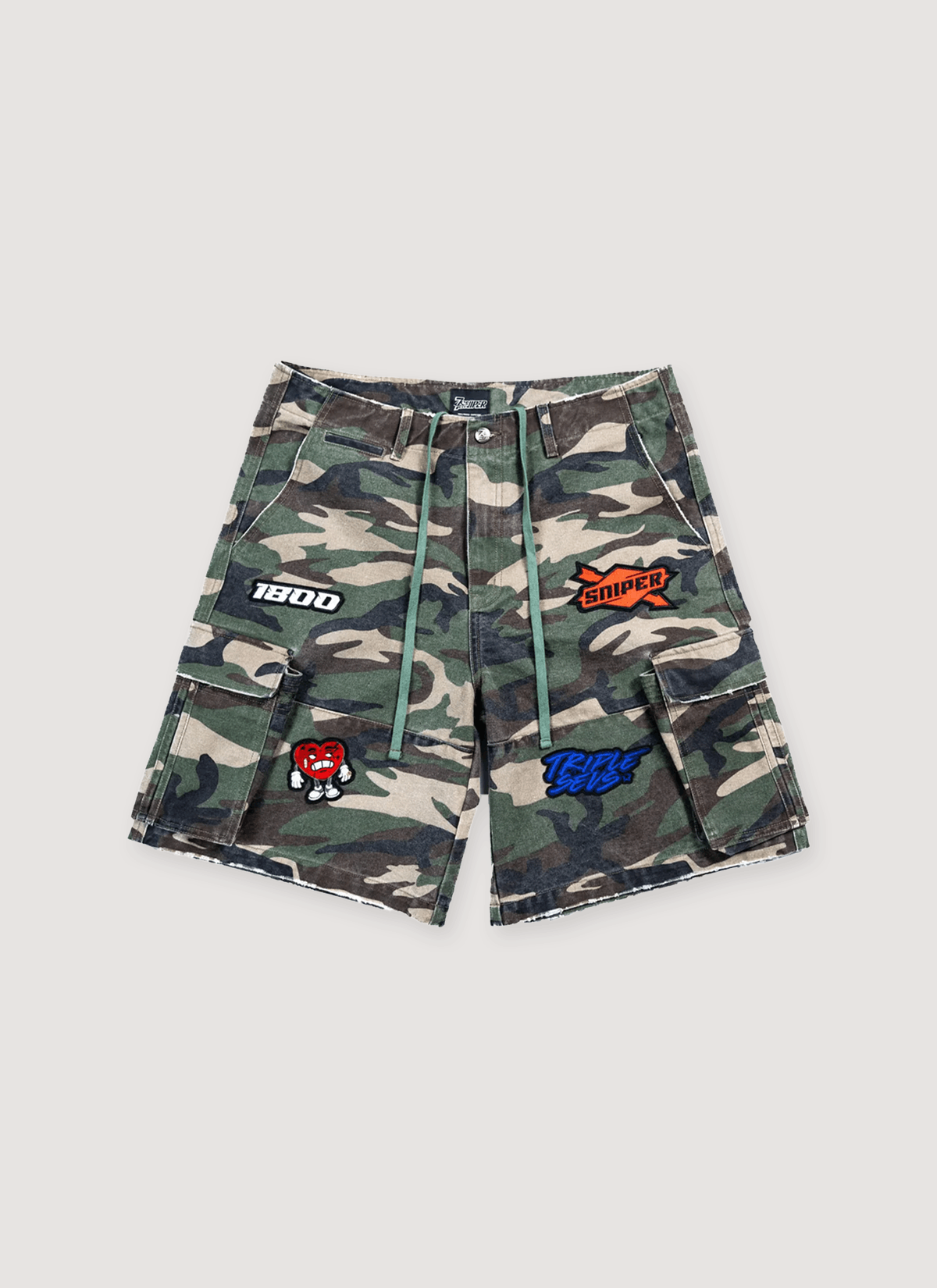 TRIPLE SEVENS Sniper Gang Shorts Camo Size US 36 / EU 52 - 1 Thumbnail