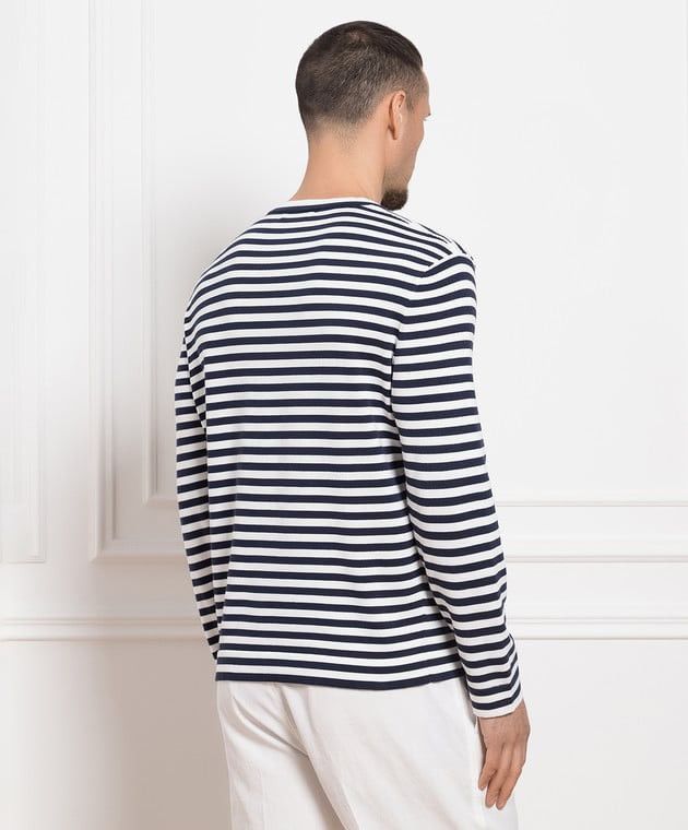 Brunello Cucinelli 🇮🇹 Brunello Cucinelli Luxury Striped Sweater Made in Italy Size US L / EU 52-54 / 3 - 4 Thumbnail